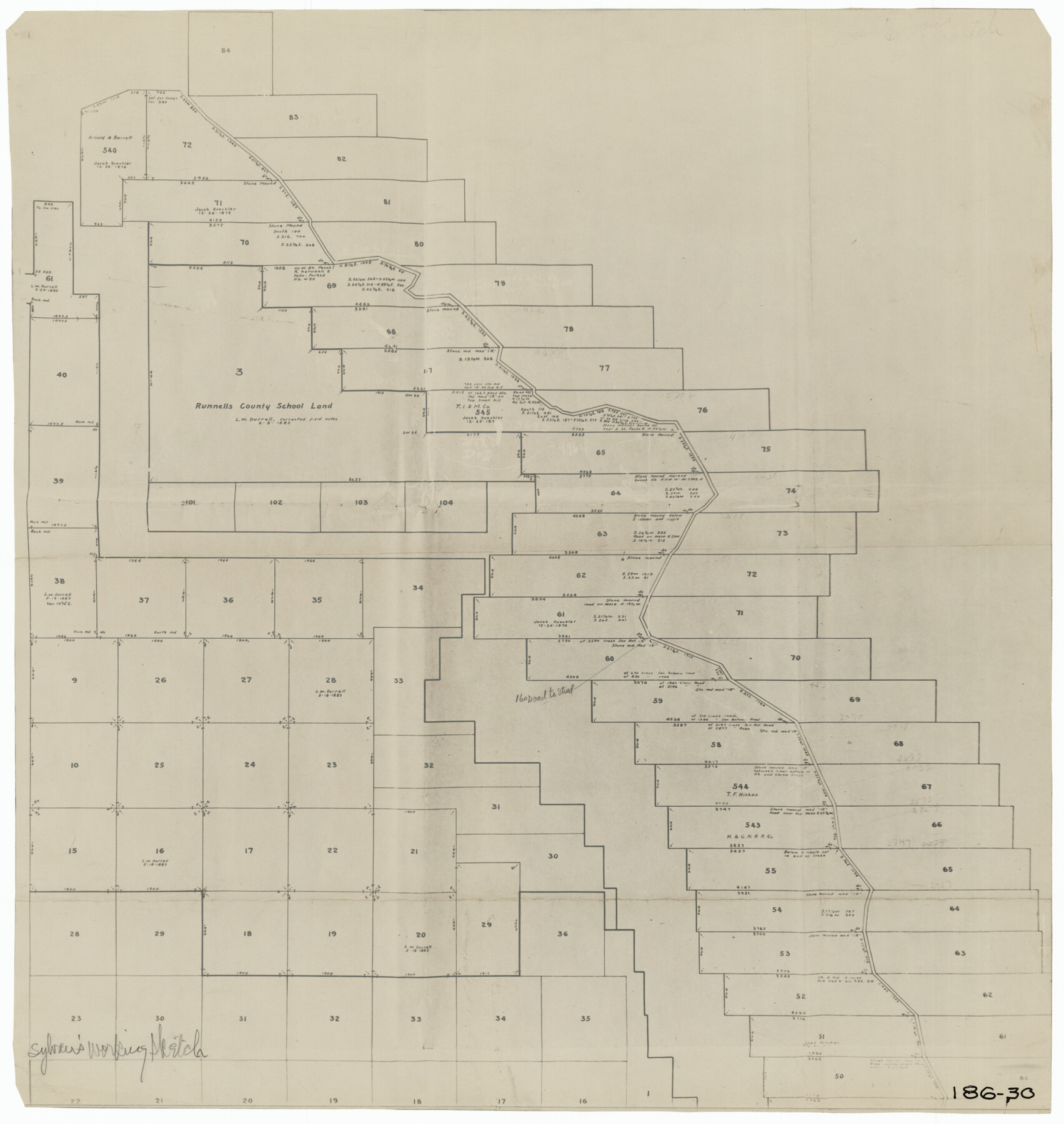 91592, [I. & G. N. Block 1], Twichell Survey Records