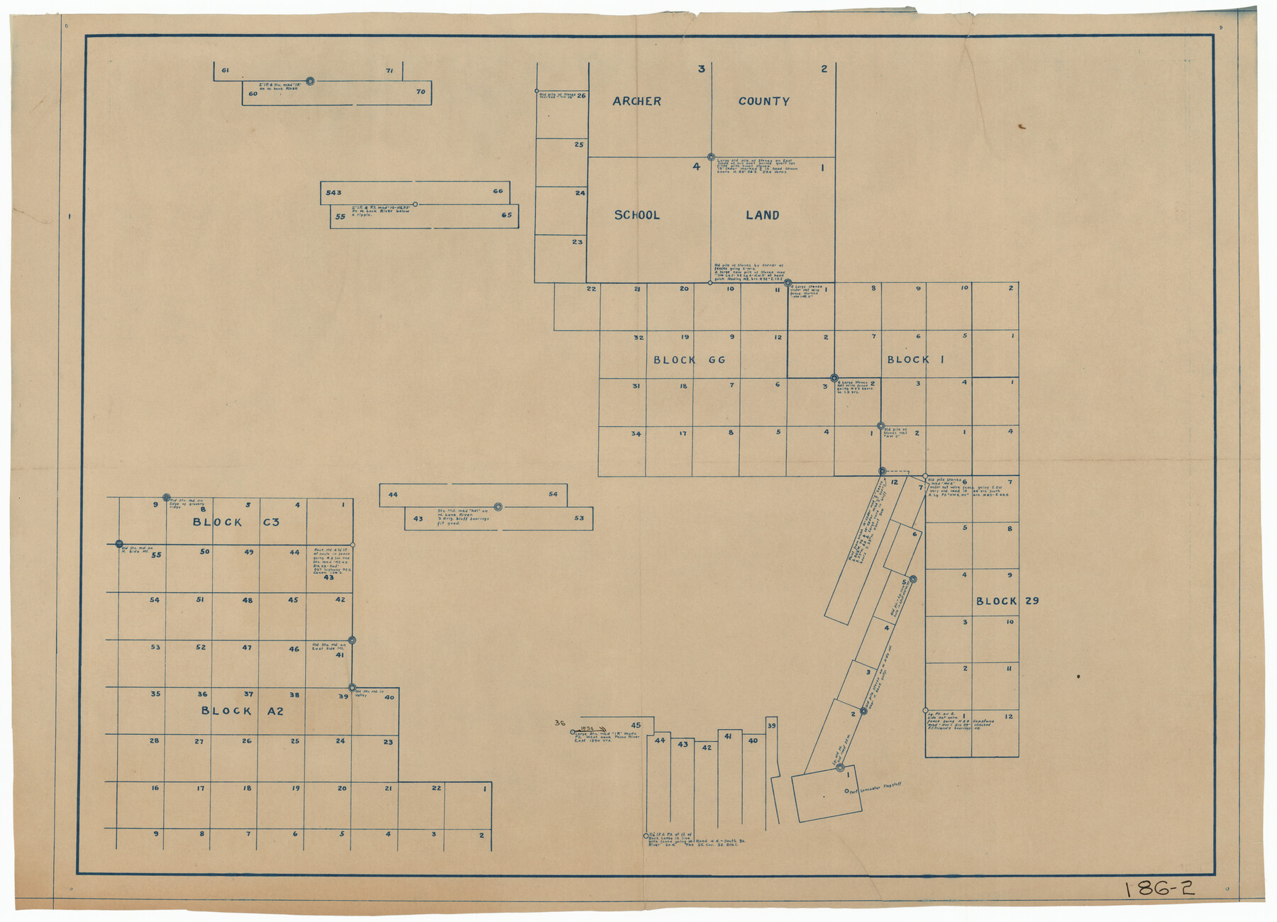 91612, [Blocks C-3, A-2, 29, GG and I], Twichell Survey Records