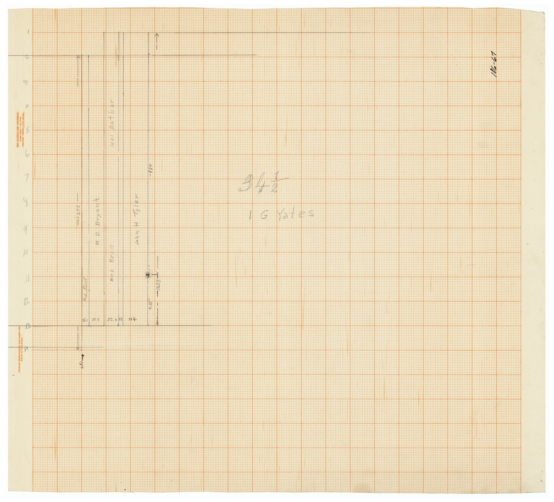 91622, [Section 34 1/2 and Blk.194, Jno. H. Tyler and Bob Reid Surveys, Yates Field], Twichell Survey Records