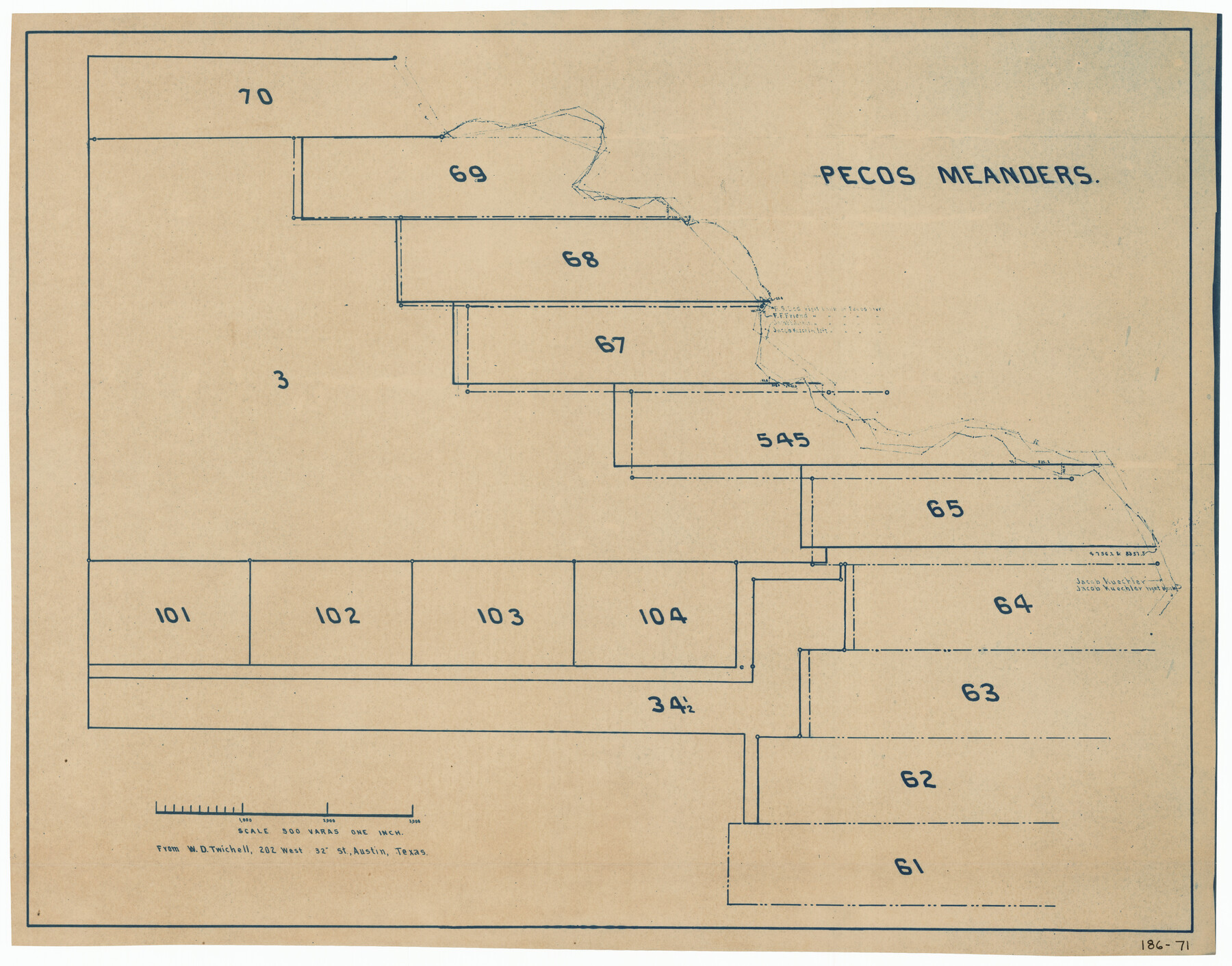 91625, Pecos Meanders, Twichell Survey Records