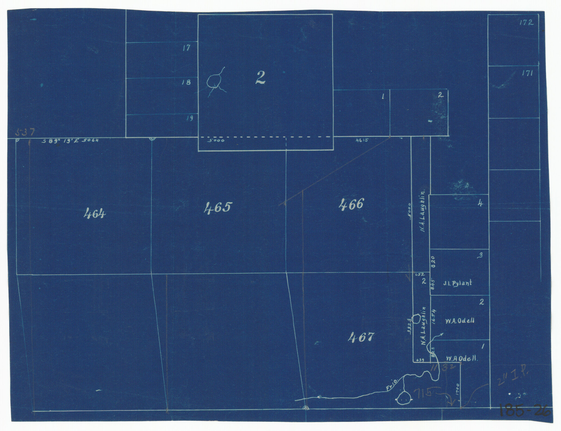 91649, [Leagues 464-467 and vicinity], Twichell Survey Records