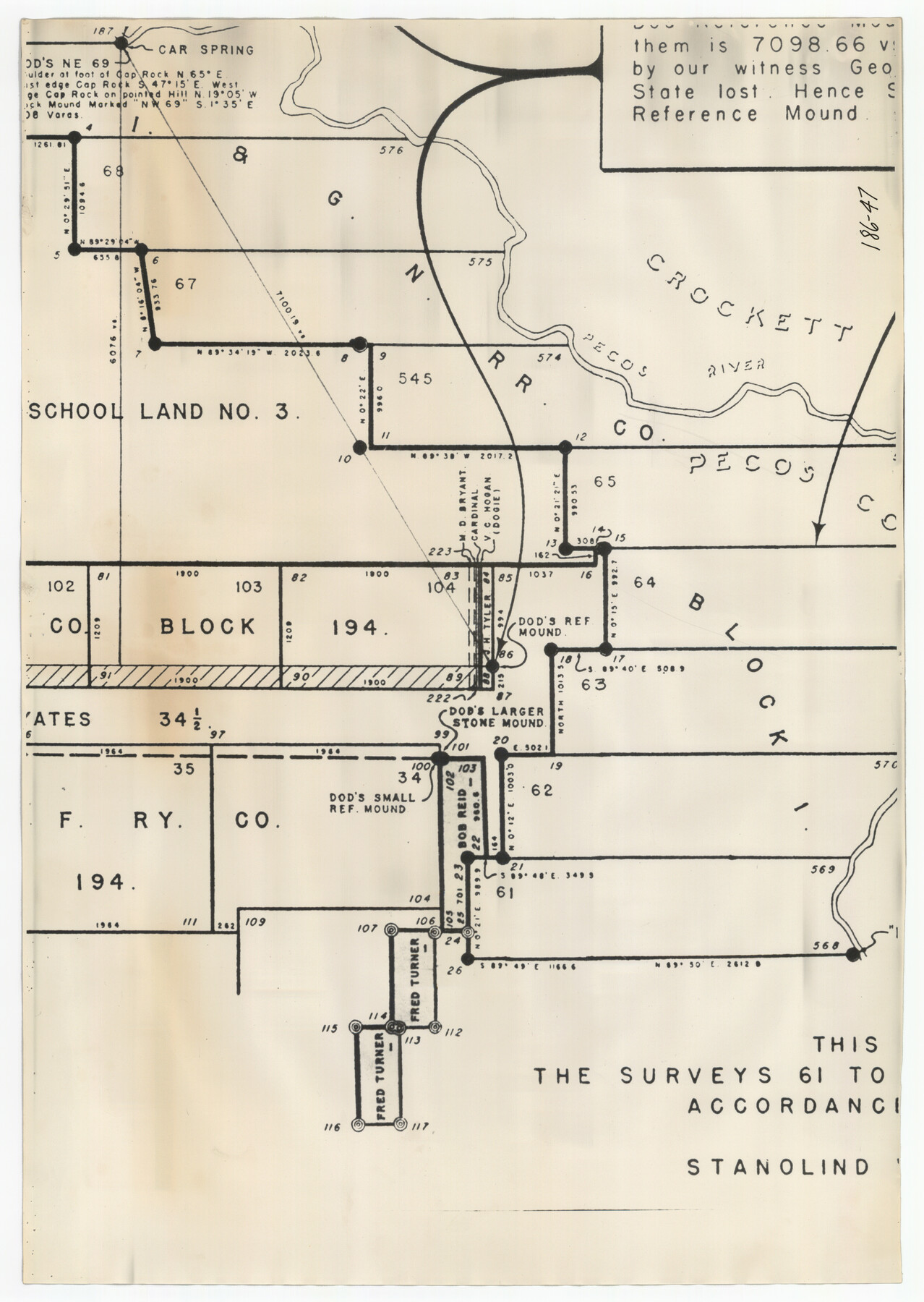 91690, [Yates survey 34 1/2 and vicinity], Twichell Survey Records