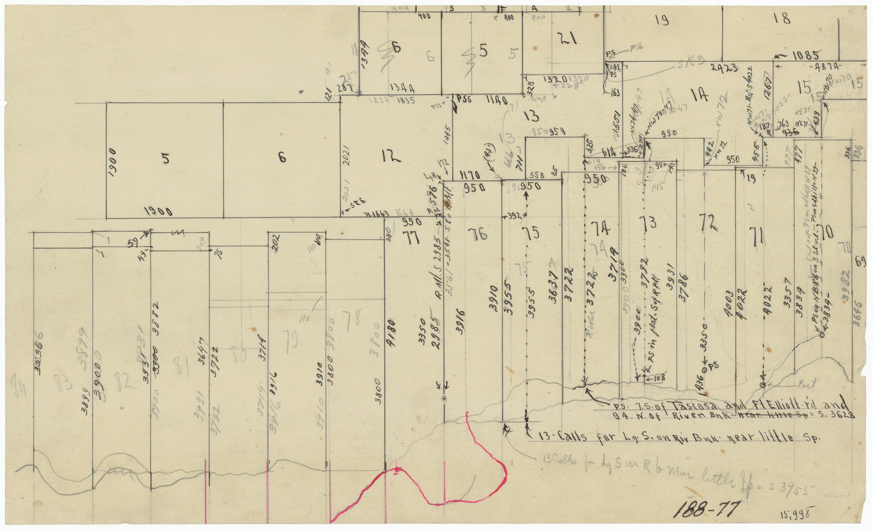 91795, [Sections 69-84 Block 47 and part of Block 3], Twichell Survey Records