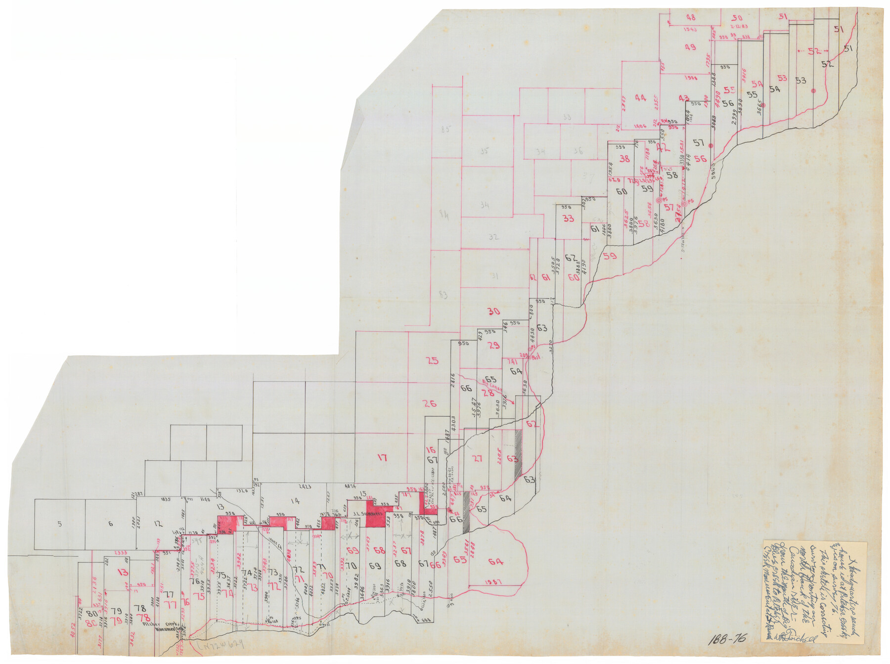 91810, [Sections 51-80 Block 47 and part of Block 3], Twichell Survey Records