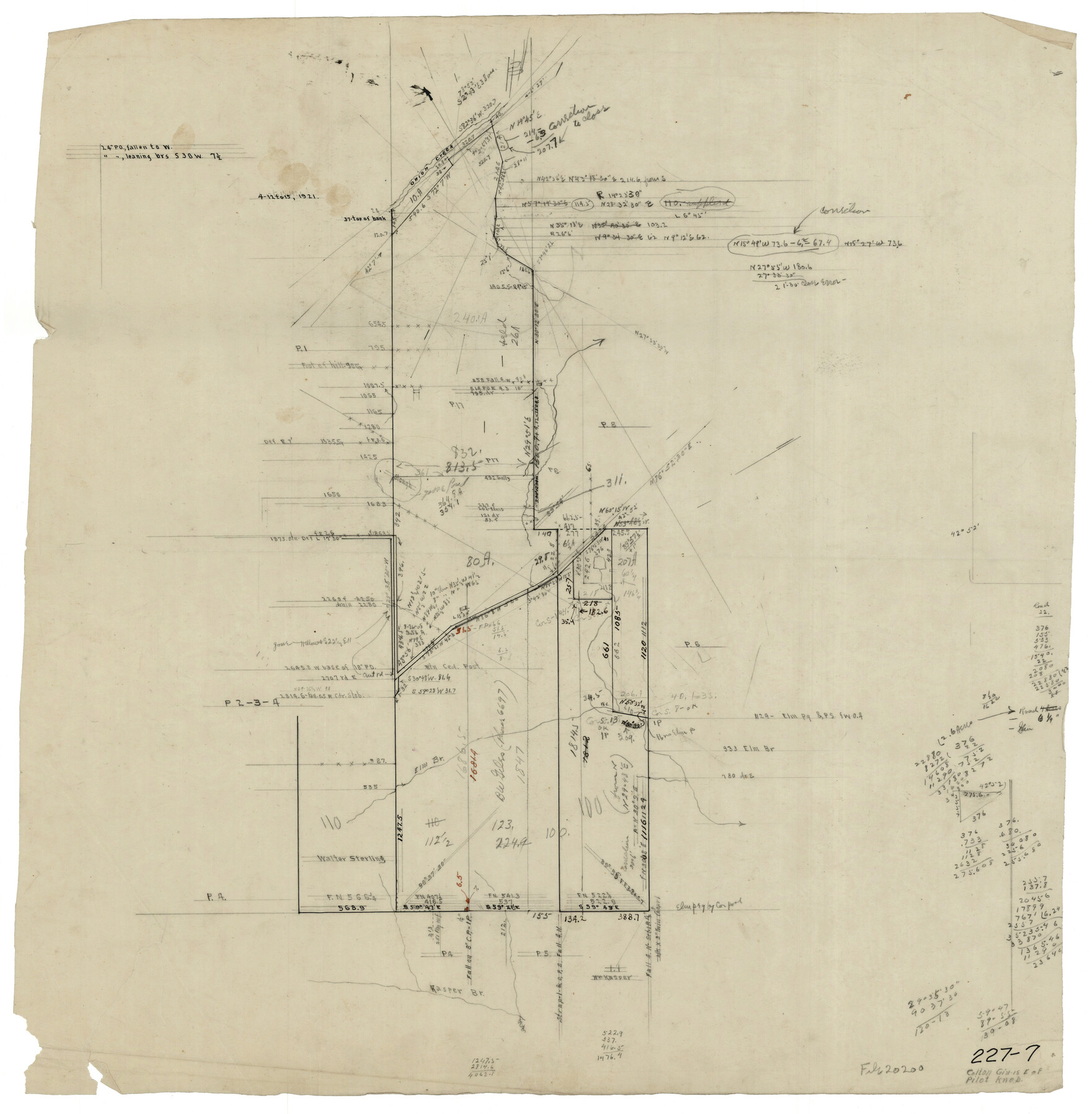 91879, [Norwood Homestead], Twichell Survey Records