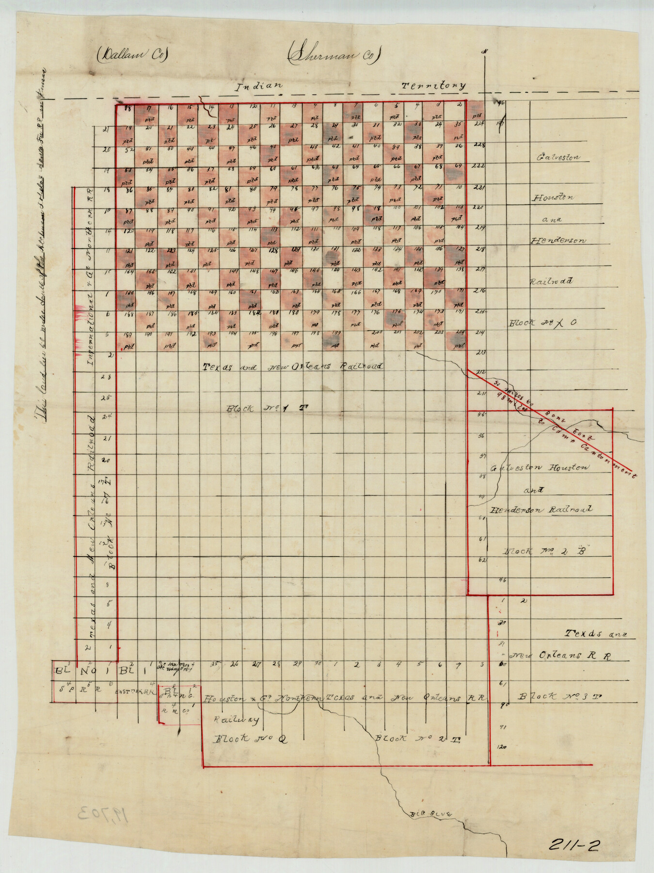 91902, [T. & N. O. RR. Block 1T], Twichell Survey Records