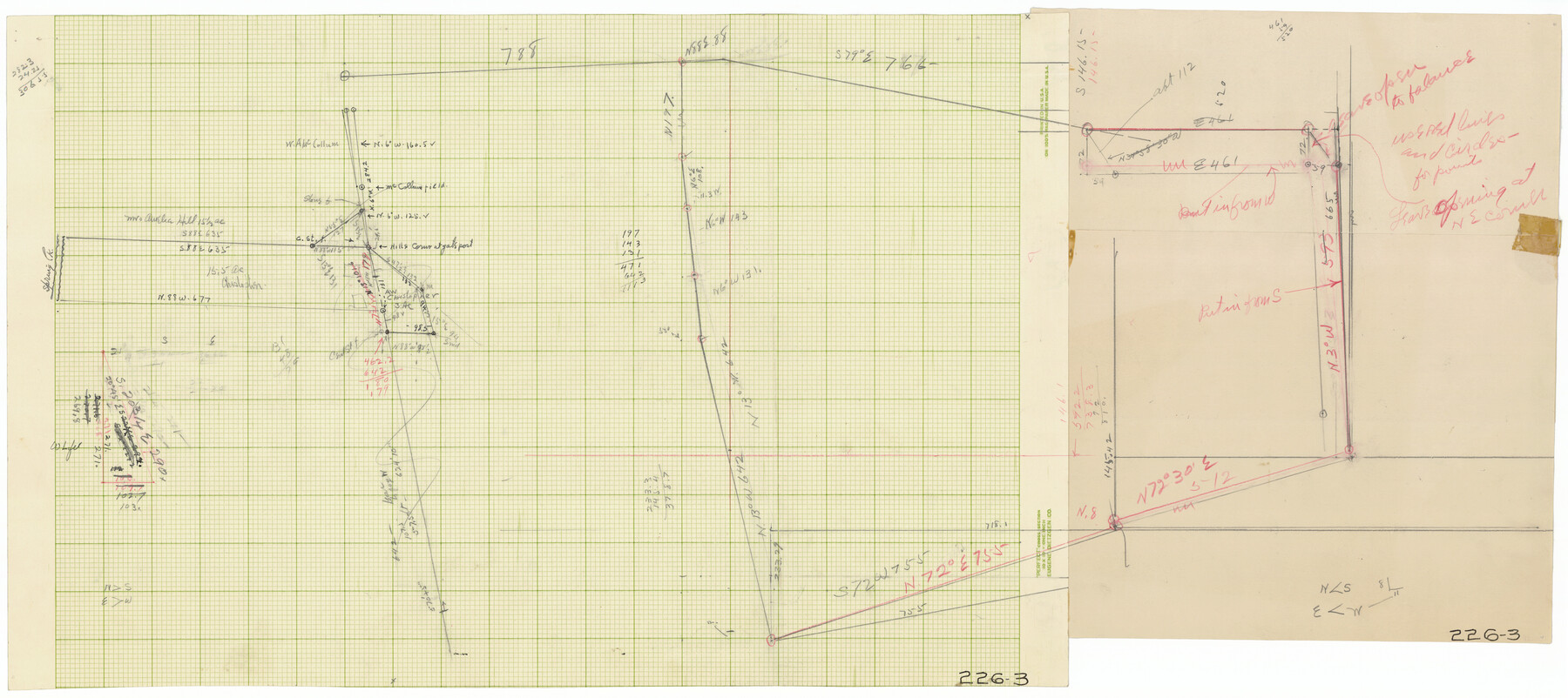 91919, [Mrs. May Vinson Survey], Twichell Survey Records