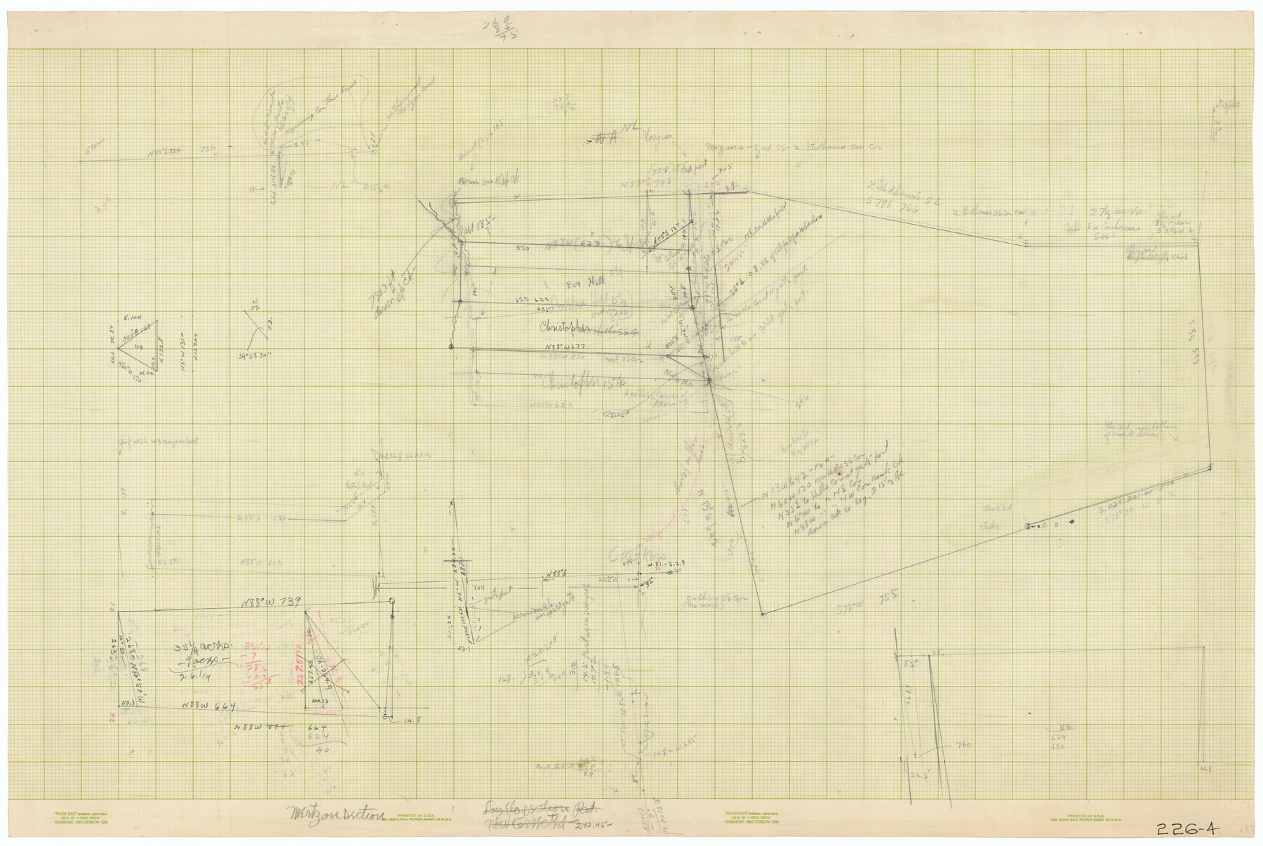 91942, [Mrs. May Vinson Survey], Twichell Survey Records