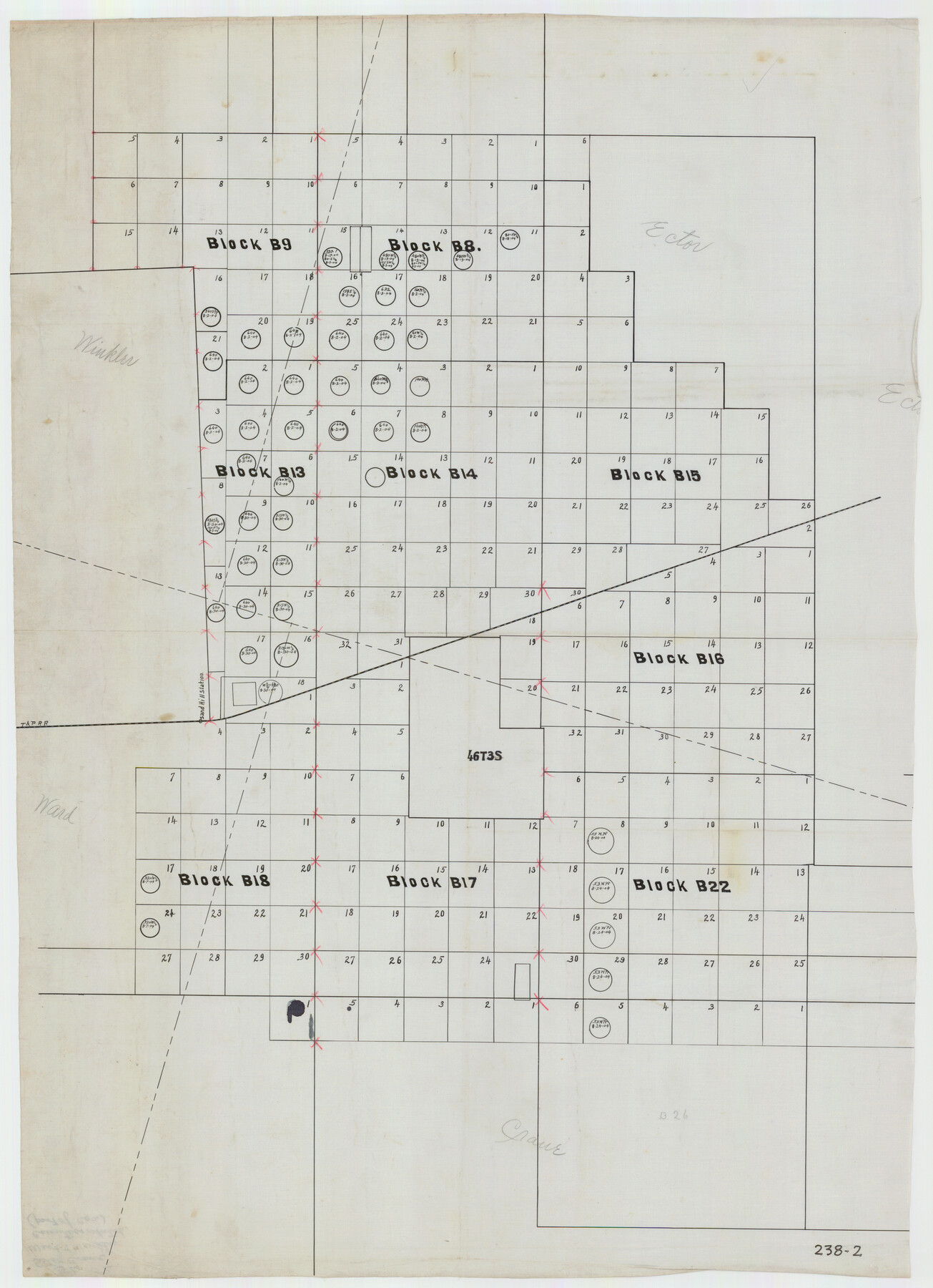 91963, [PSL Blocks B8-B9, B13-B18 and B22], Twichell Survey Records