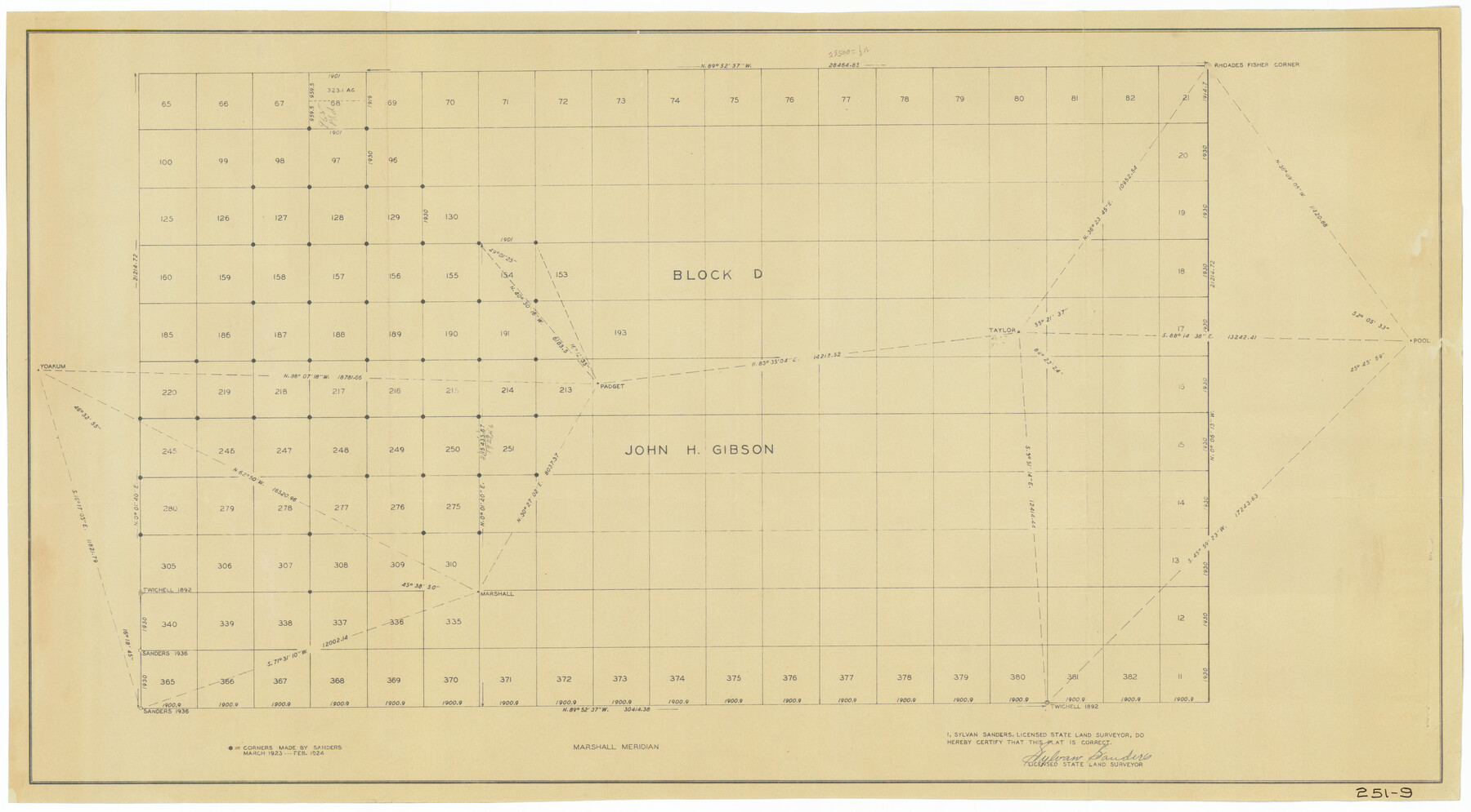 92003, [Block D, John H. Gibson], Twichell Survey Records
