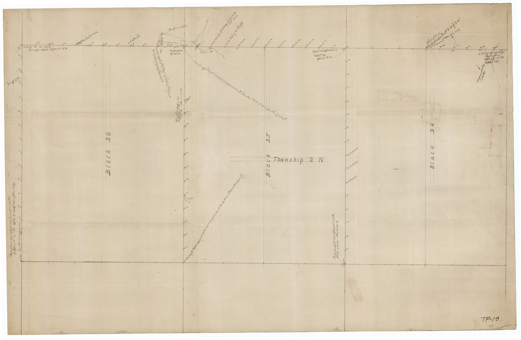 92027, [Blocks 34-36, Township 2N], Twichell Survey Records