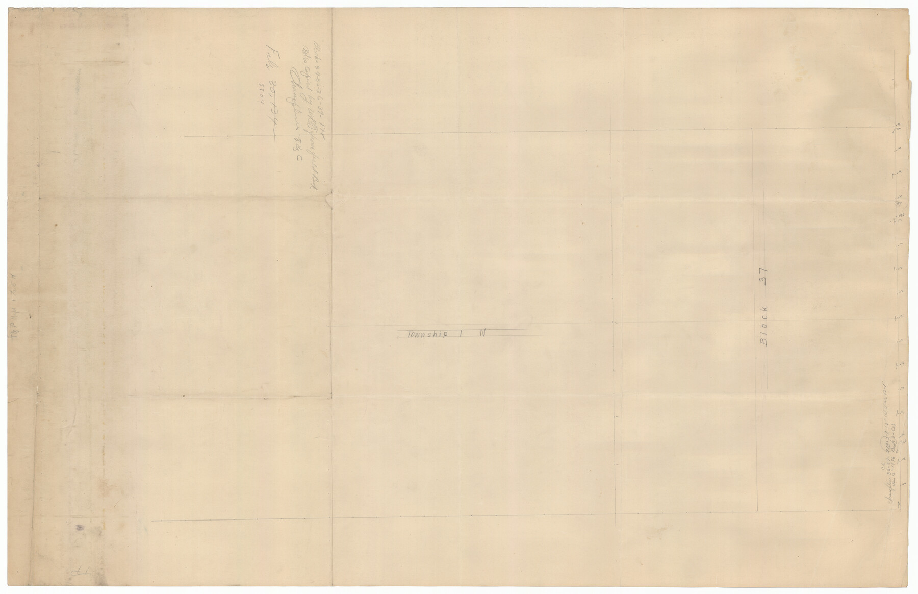 92032, [Blocks 34-36, Township 1N], Twichell Survey Records