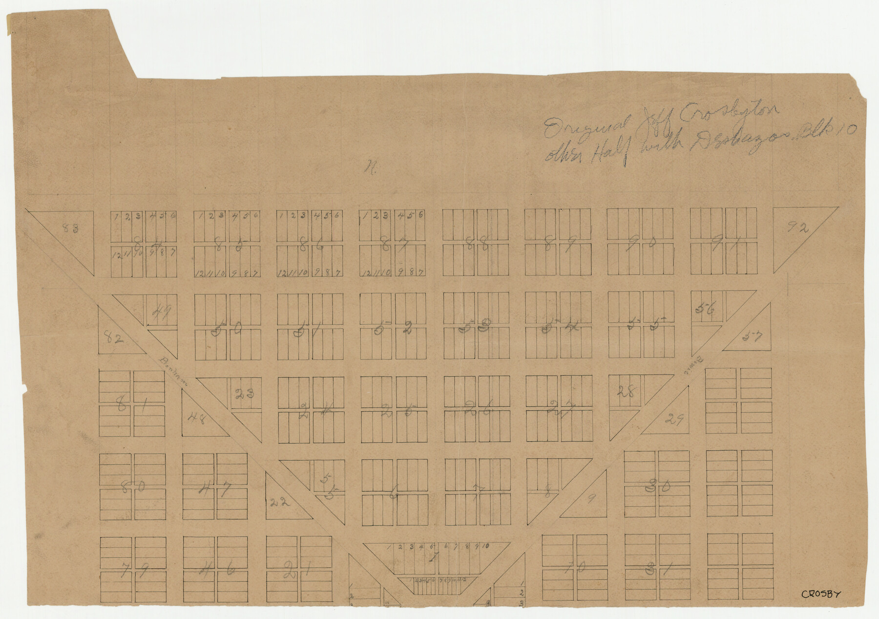 92126, Crosbyton (Jeff Williams Plan), Twichell Survey Records