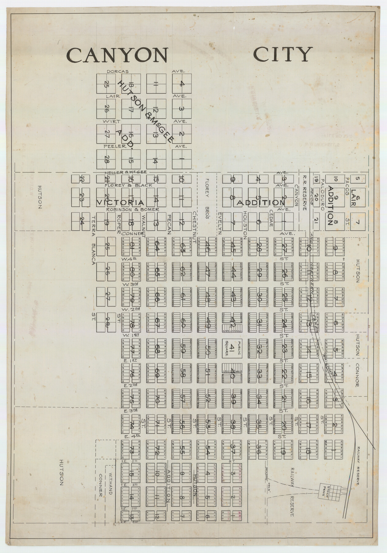 92156, Canyon City, Twichell Survey Records