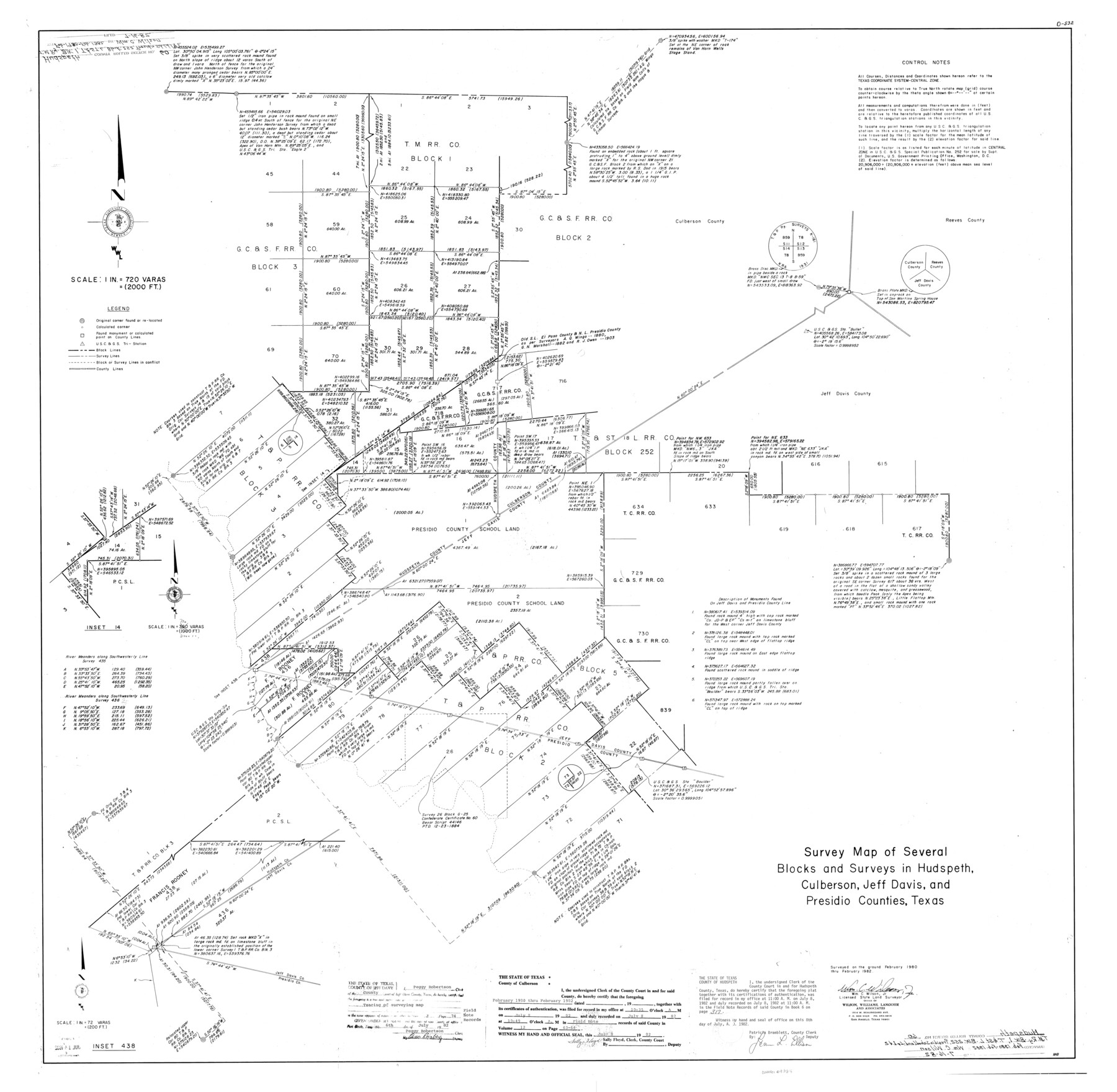 9225, Hudspeth County Rolled Sketch 60, General Map Collection
