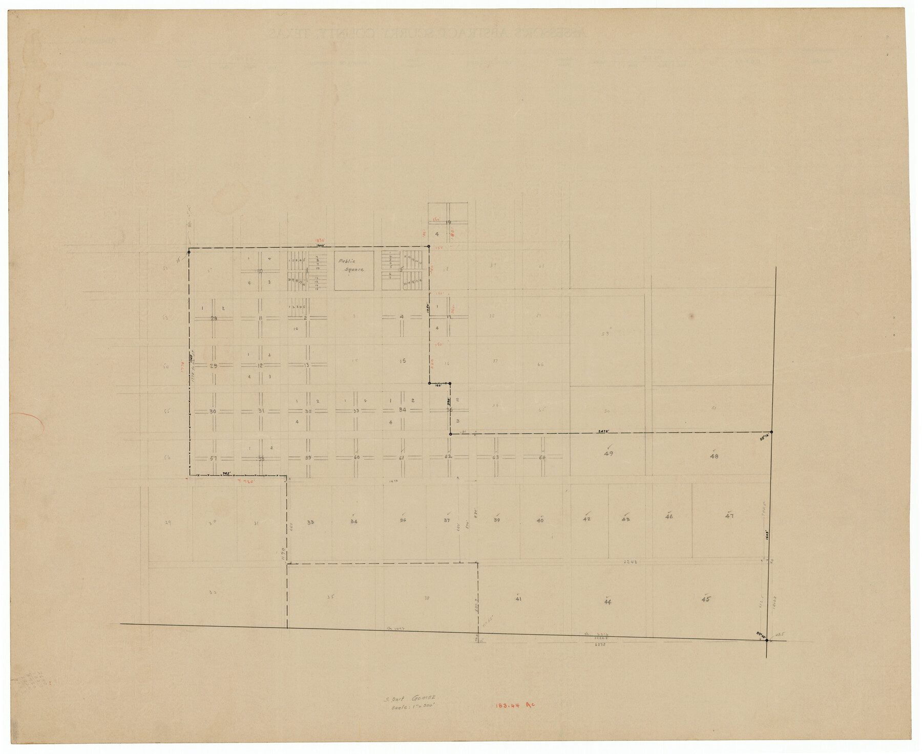 92295, S. Part of Gomez, Twichell Survey Records