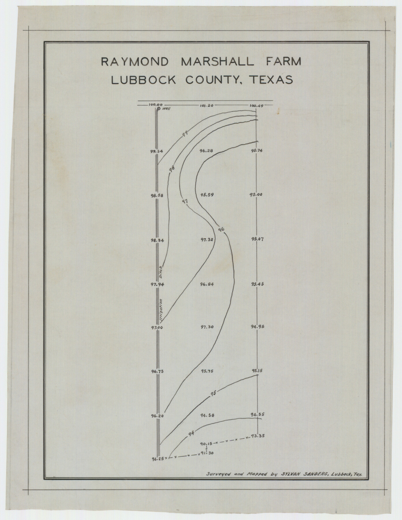 92310, Raymond Marshall Farm, Twichell Survey Records