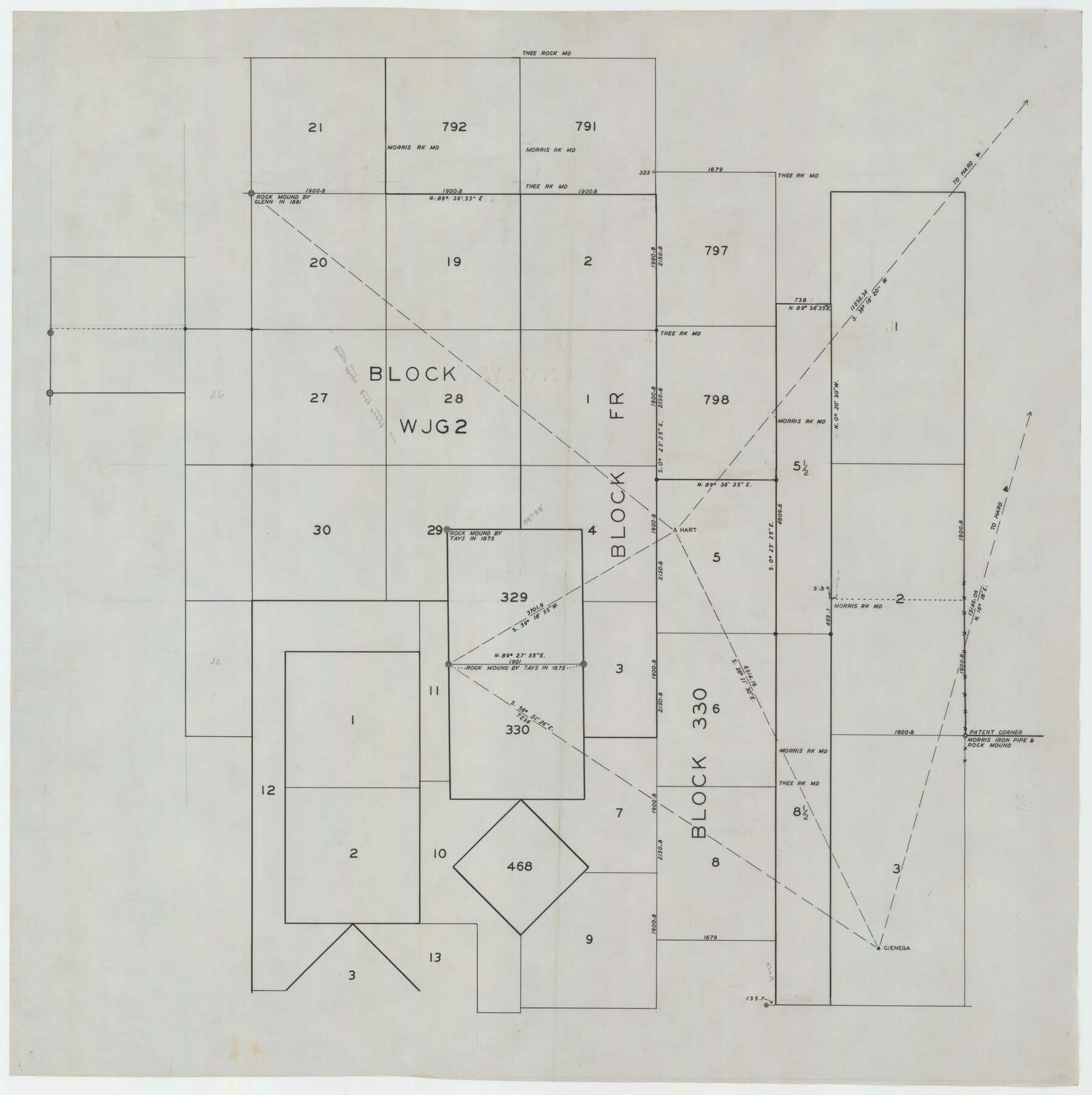 92330, [Blocks WJG2, FR, 330], Twichell Survey Records