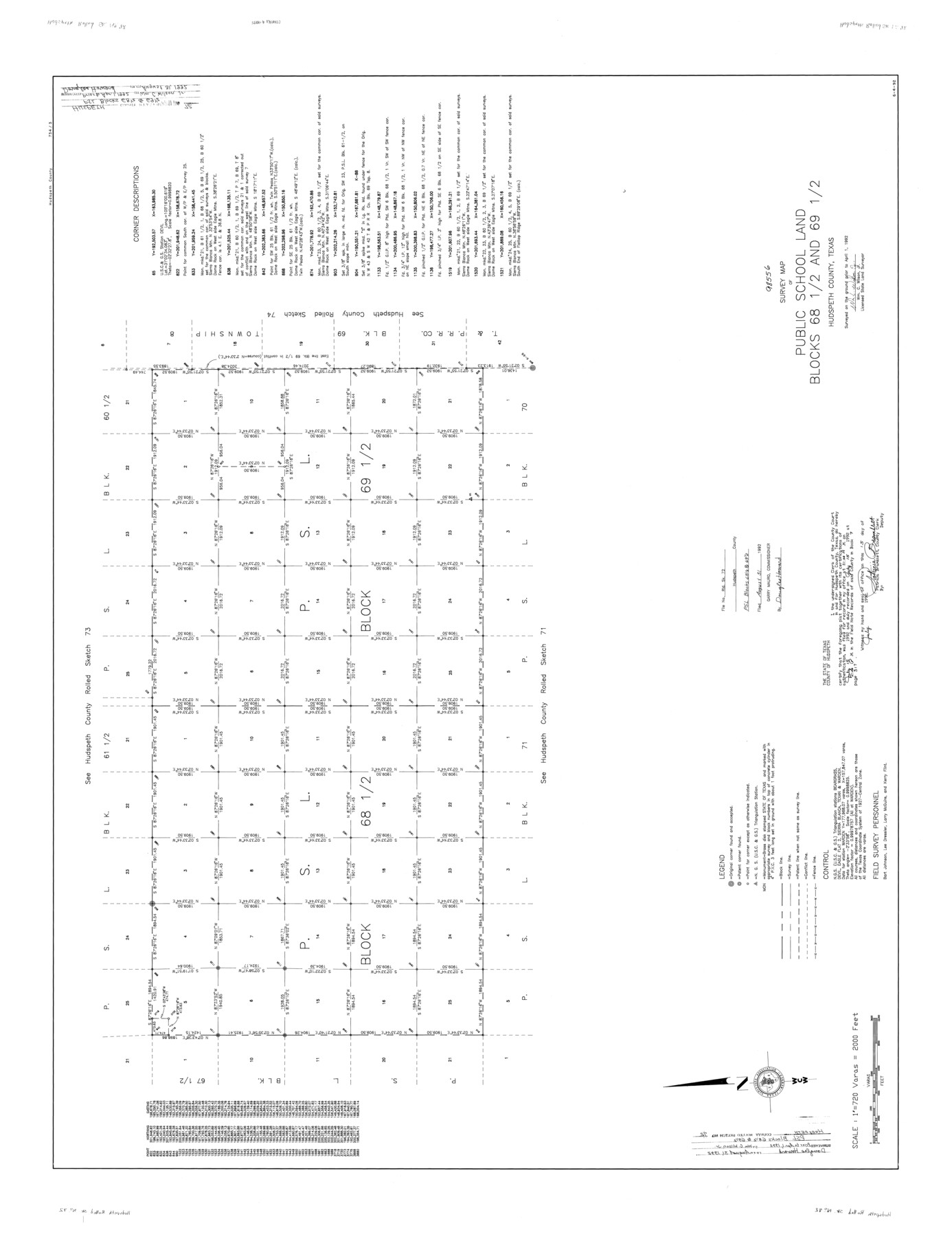 9235, Hudspeth County Rolled Sketch 72, General Map Collection