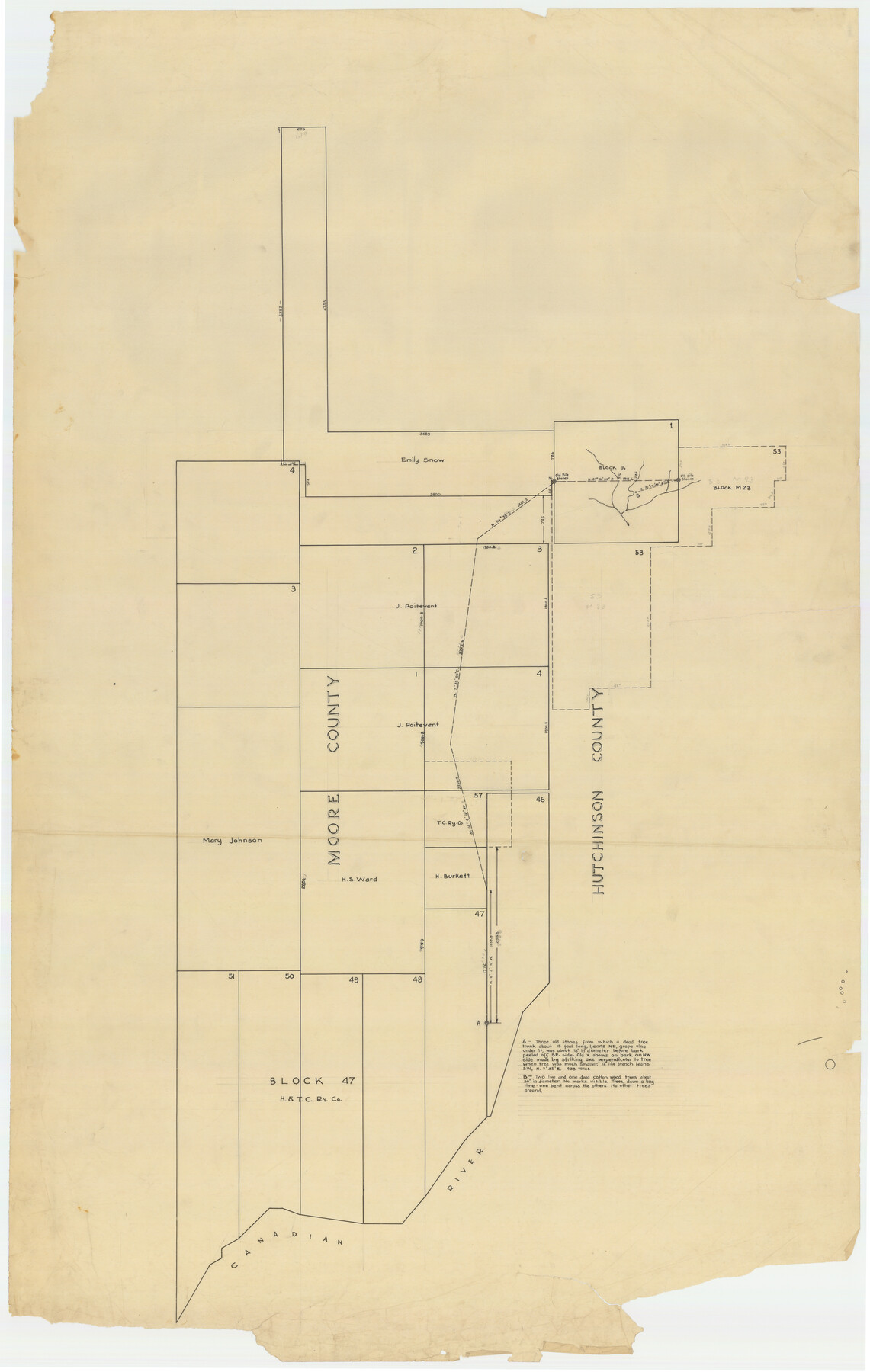 92359, [Surveys Along Canadian River], Twichell Survey Records