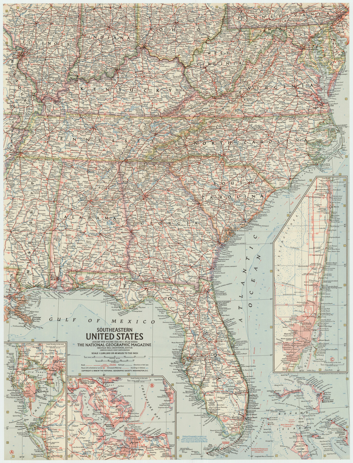 92369, Southeastern United States, Twichell Survey Records