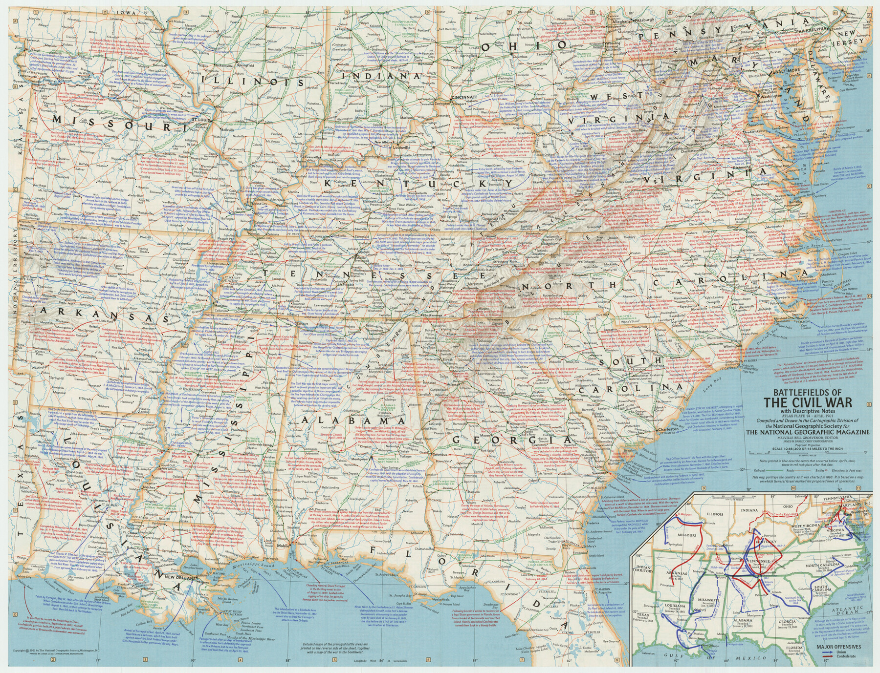 92373, Battlefields of the Civil War, Twichell Survey Records