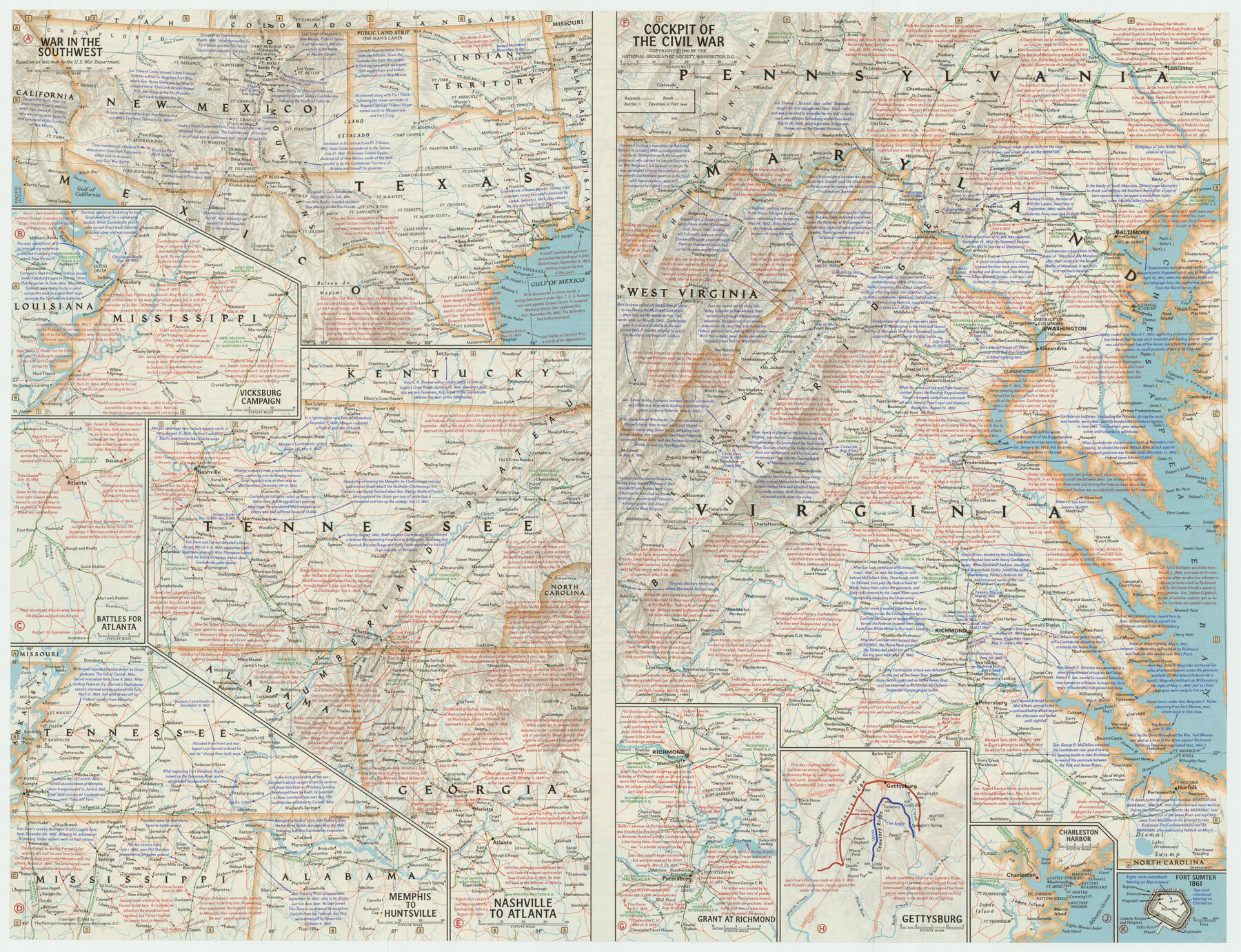 92374, Battlefields of the Civil War, Twichell Survey Records