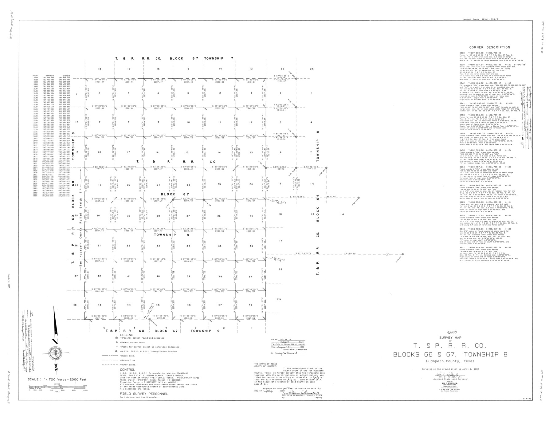 9239, Hudspeth County Rolled Sketch 76, General Map Collection