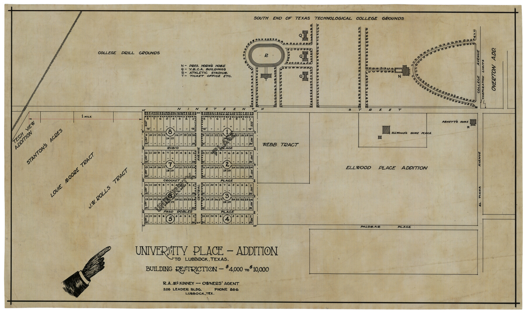 92411, University Place - Addition, Twichell Survey Records