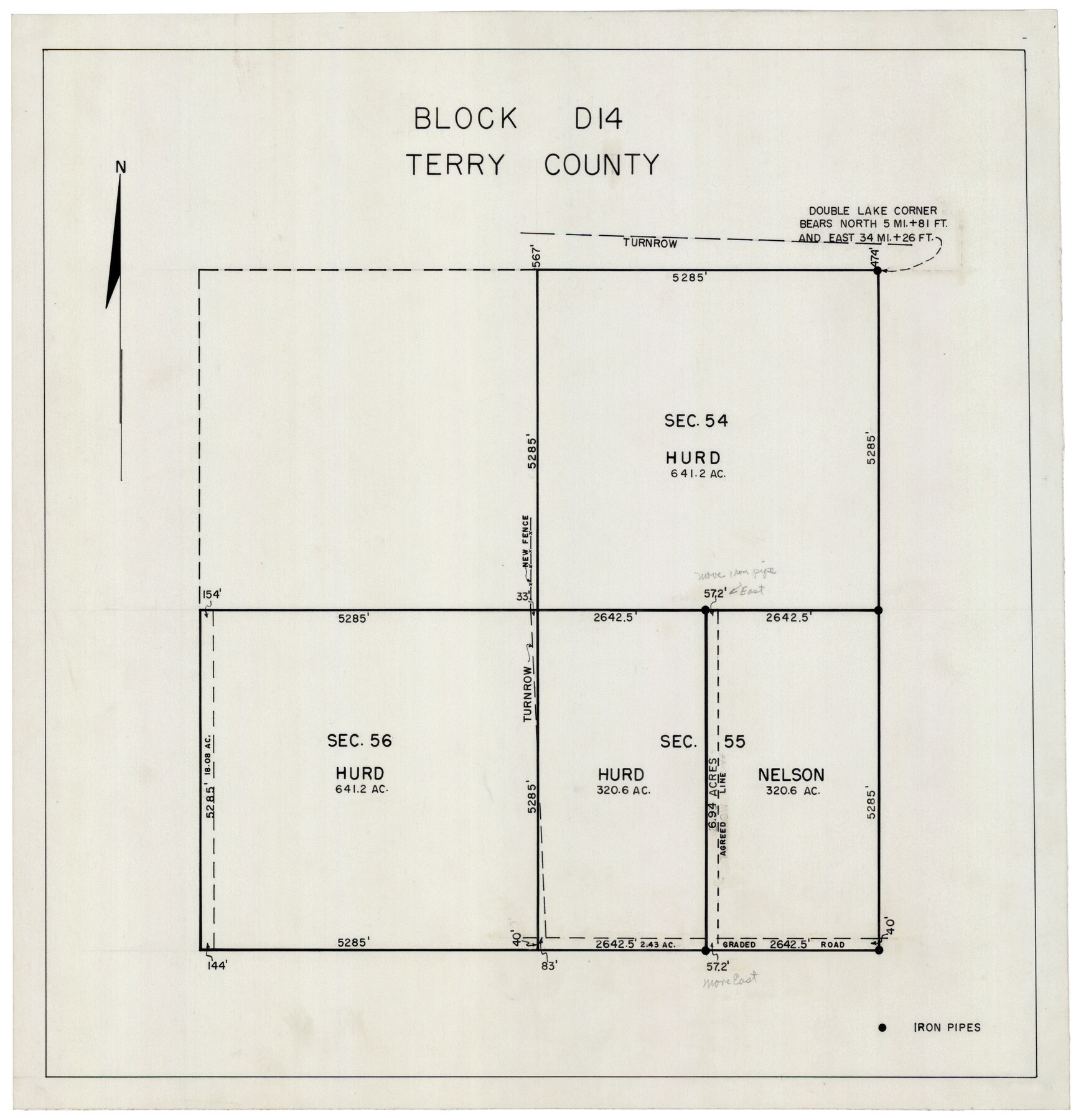 92416, Block D14 Terry County, Twichell Survey Records