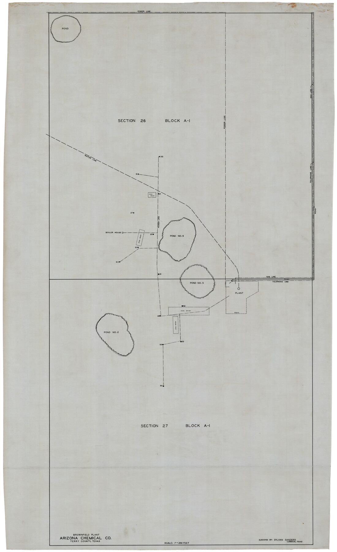 92417, Brownfield Plant Arizona Chemical Co., Twichell Survey Records