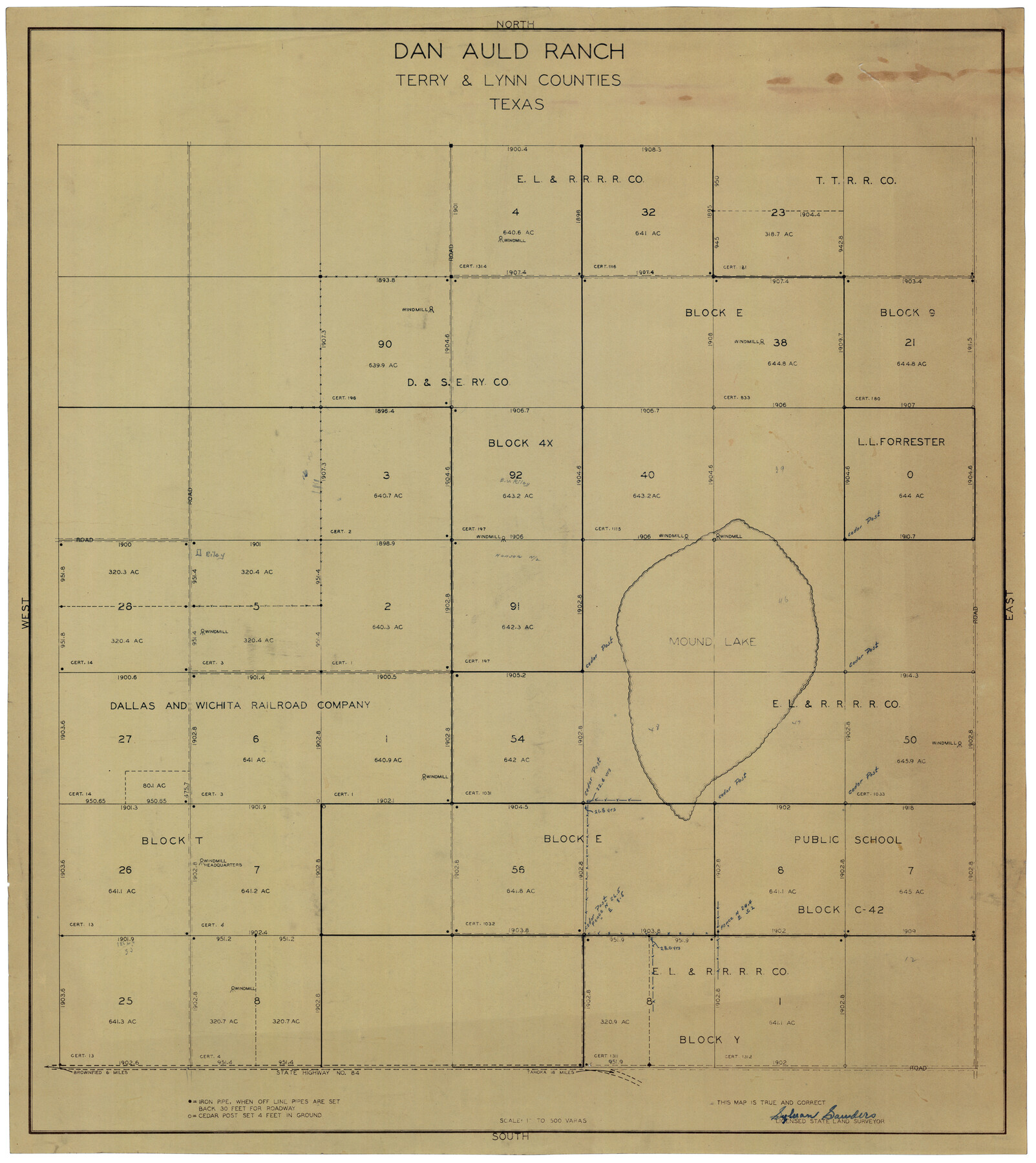 92432, Dan Auld Ranch, Twichell Survey Records