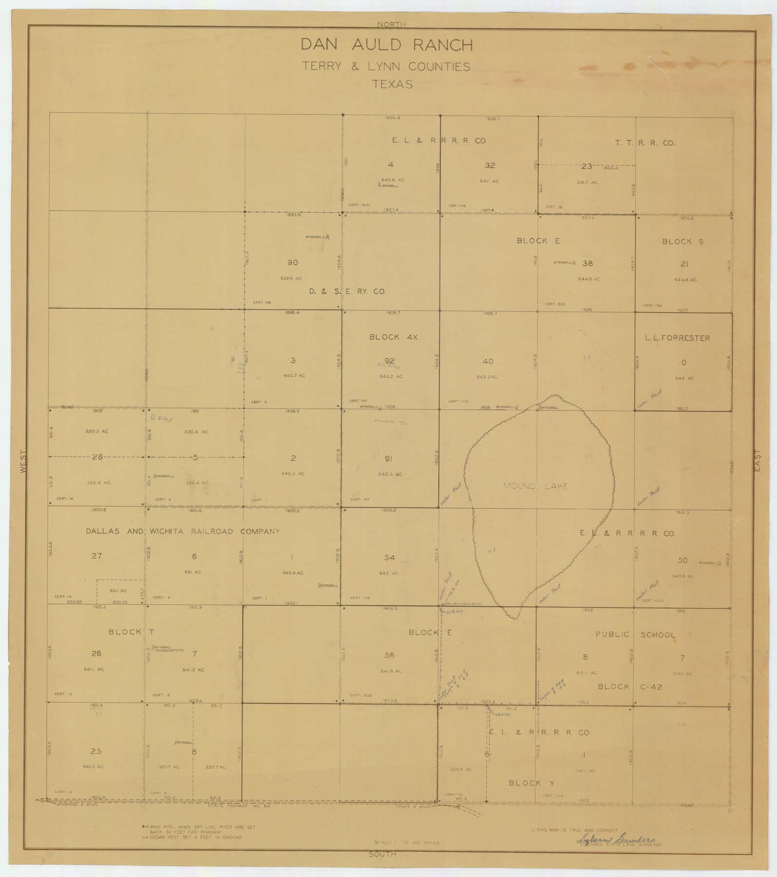 92432, Dan Auld Ranch, Twichell Survey Records