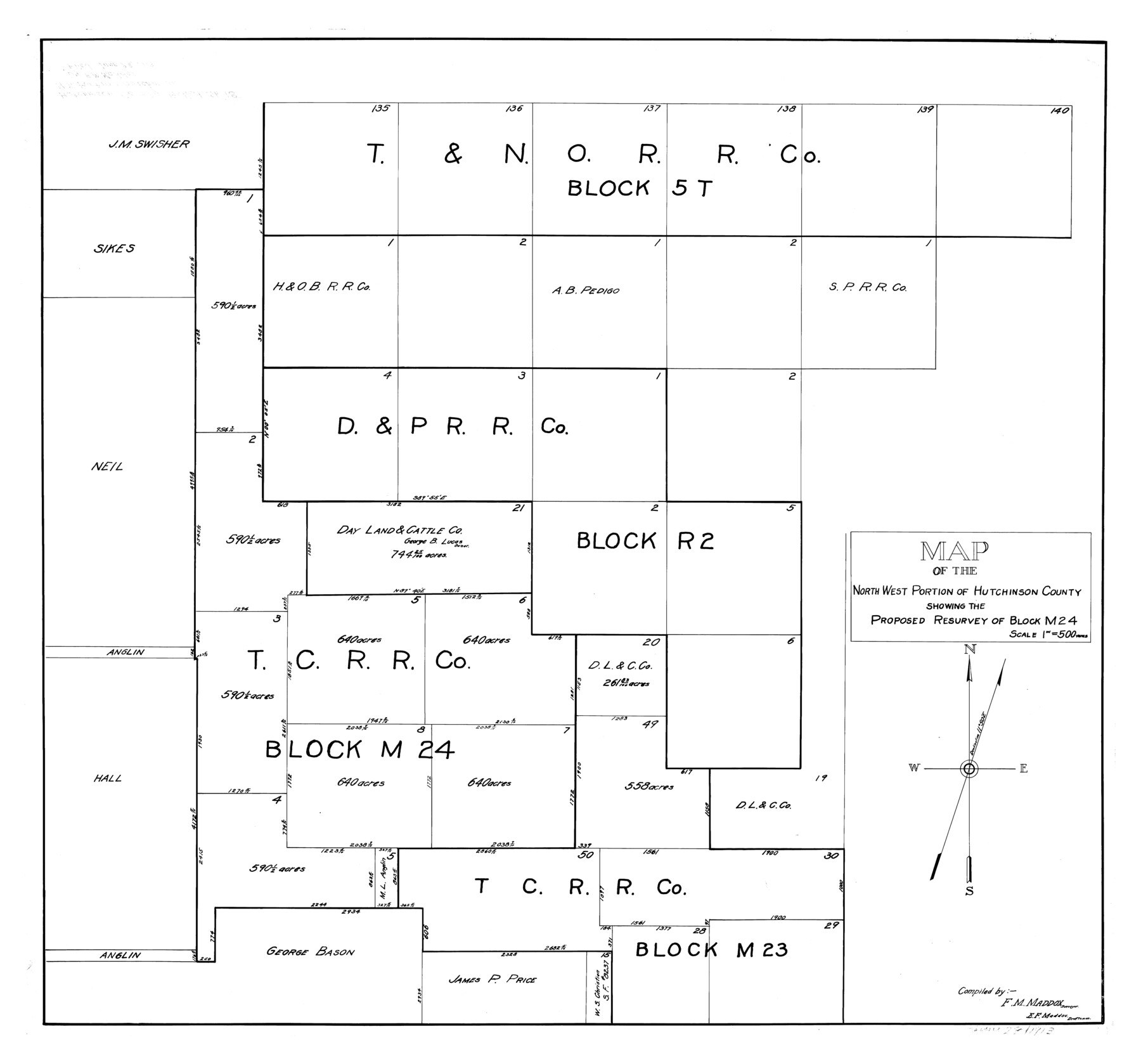 9244, Hutchinson County Rolled Sketch 18, General Map Collection