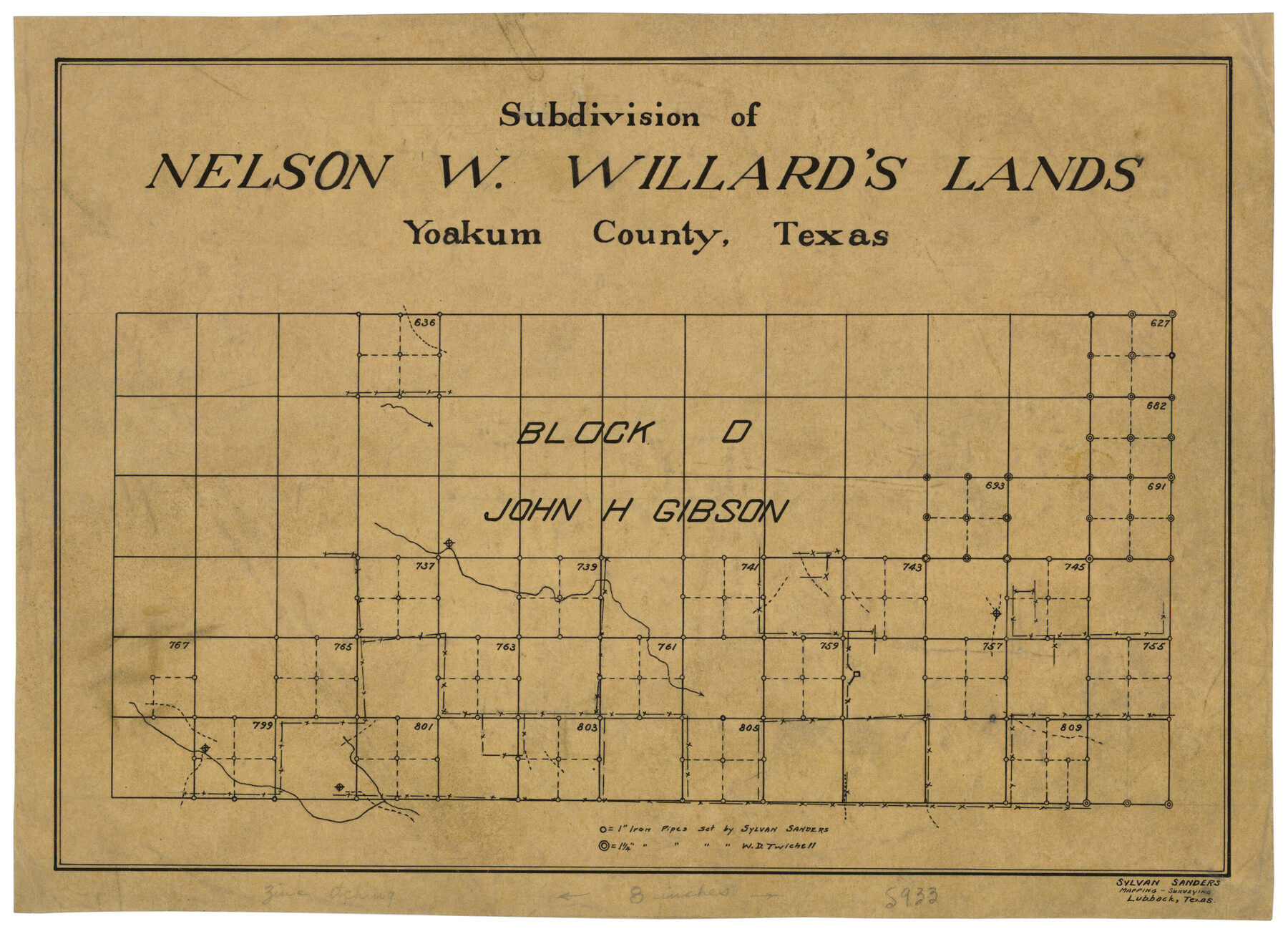 92448, Subdivision of Nelson W. Willard's Lands, Twichell Survey Records