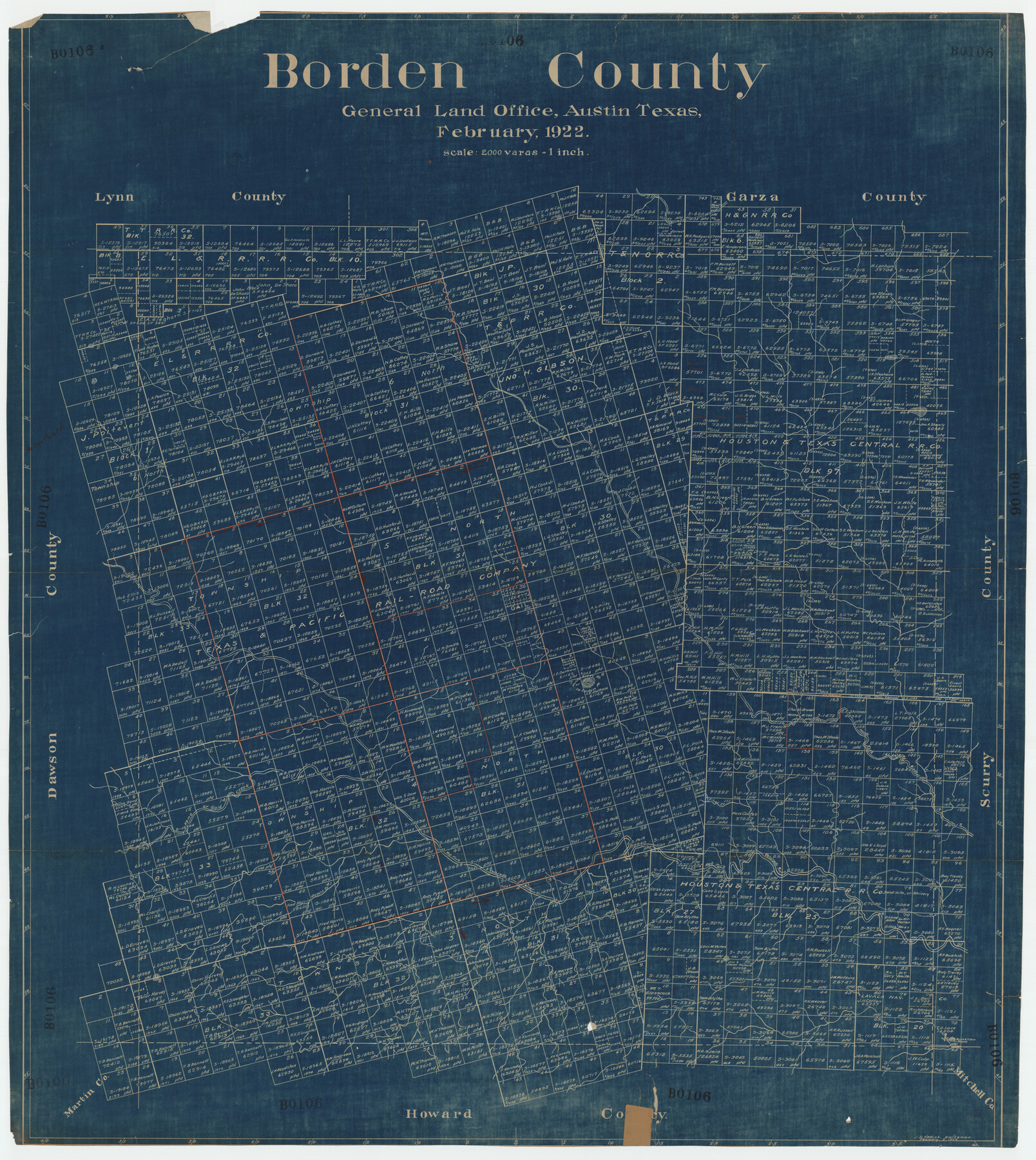 92456, Borden County, Twichell Survey Records