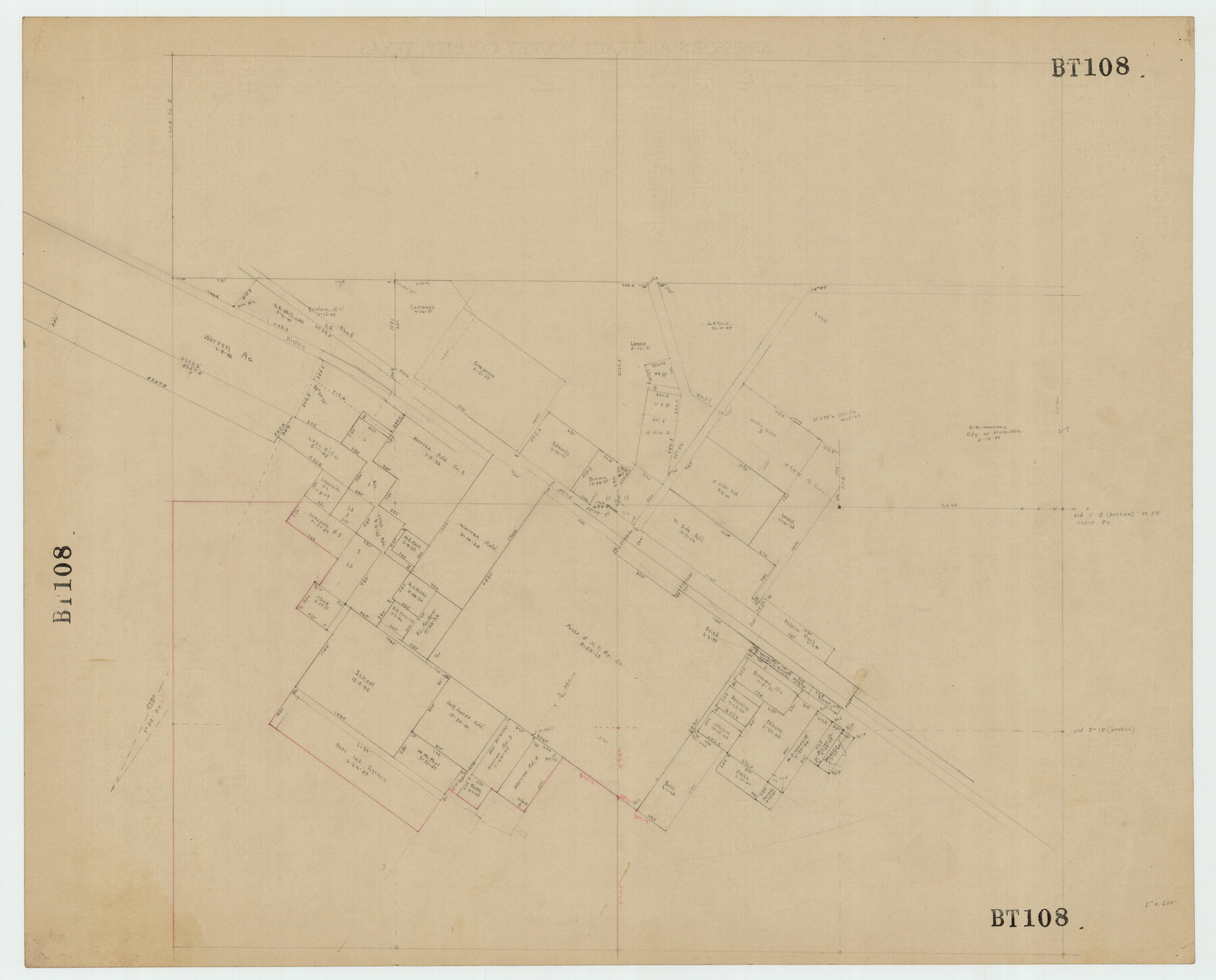 92465, [Muleshoe], Twichell Survey Records