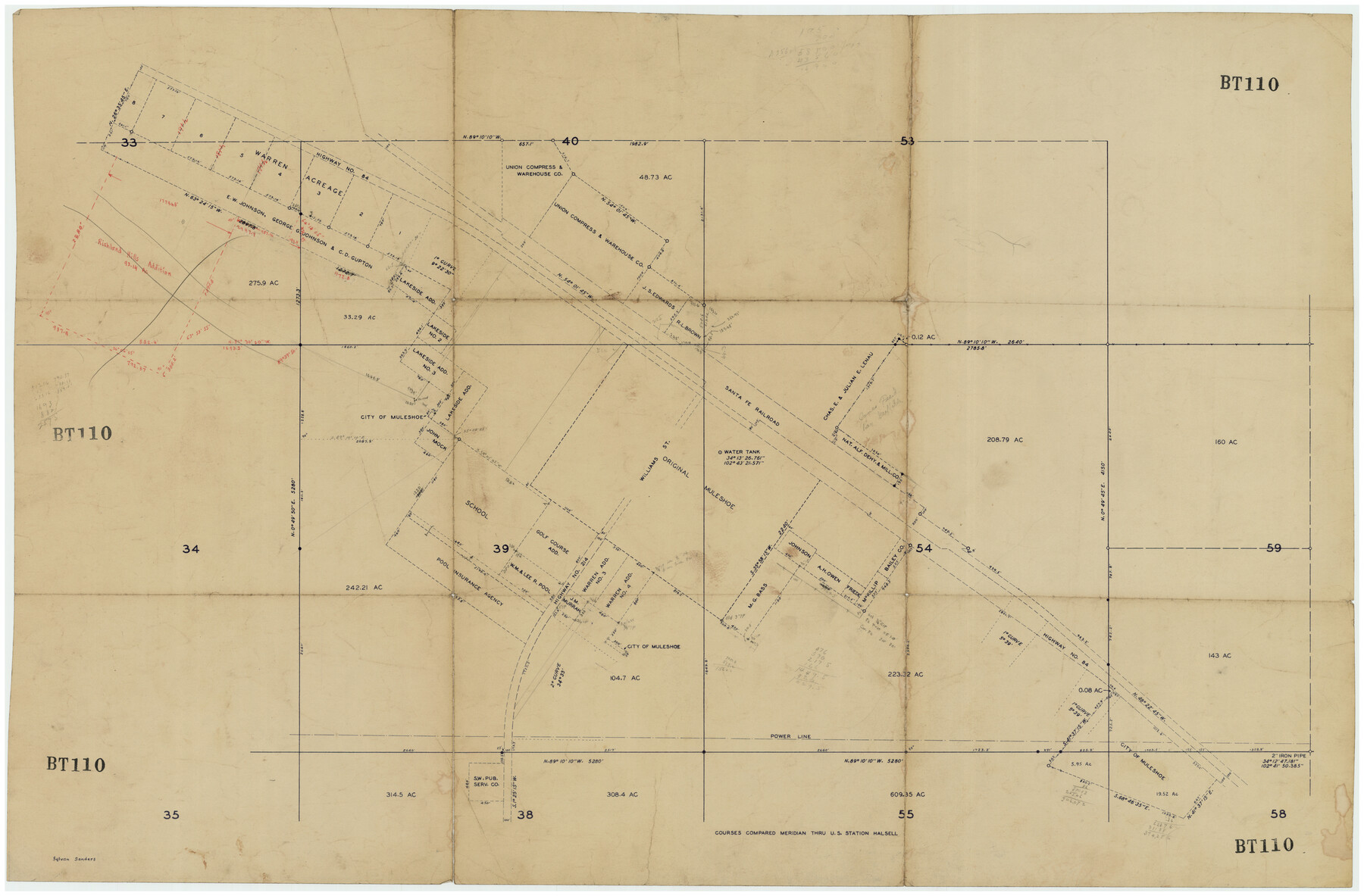 92467, [Muleshoe], Twichell Survey Records