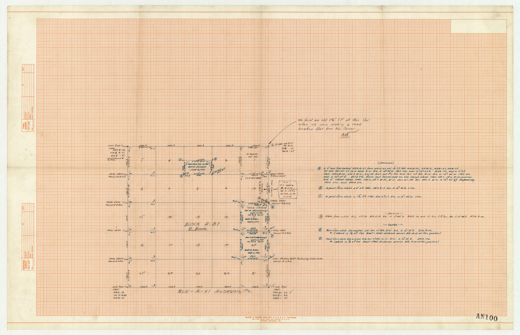 92508, [Block A31], Twichell Survey Records