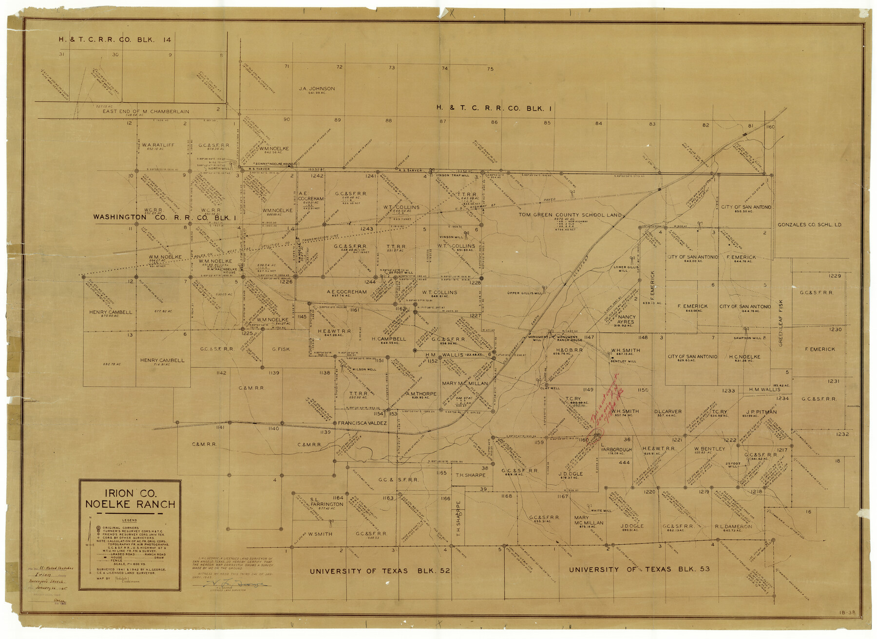 9252, Irion County Rolled Sketch 11, General Map Collection