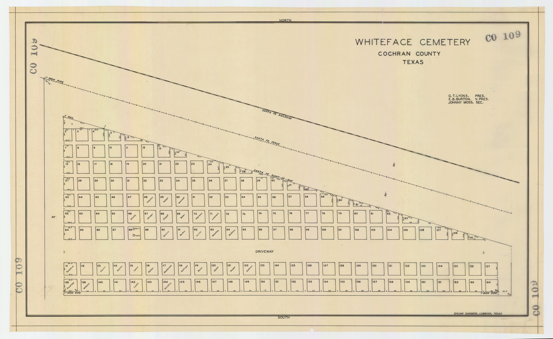 92525, Whiteface Cemetery, Twichell Survey Records