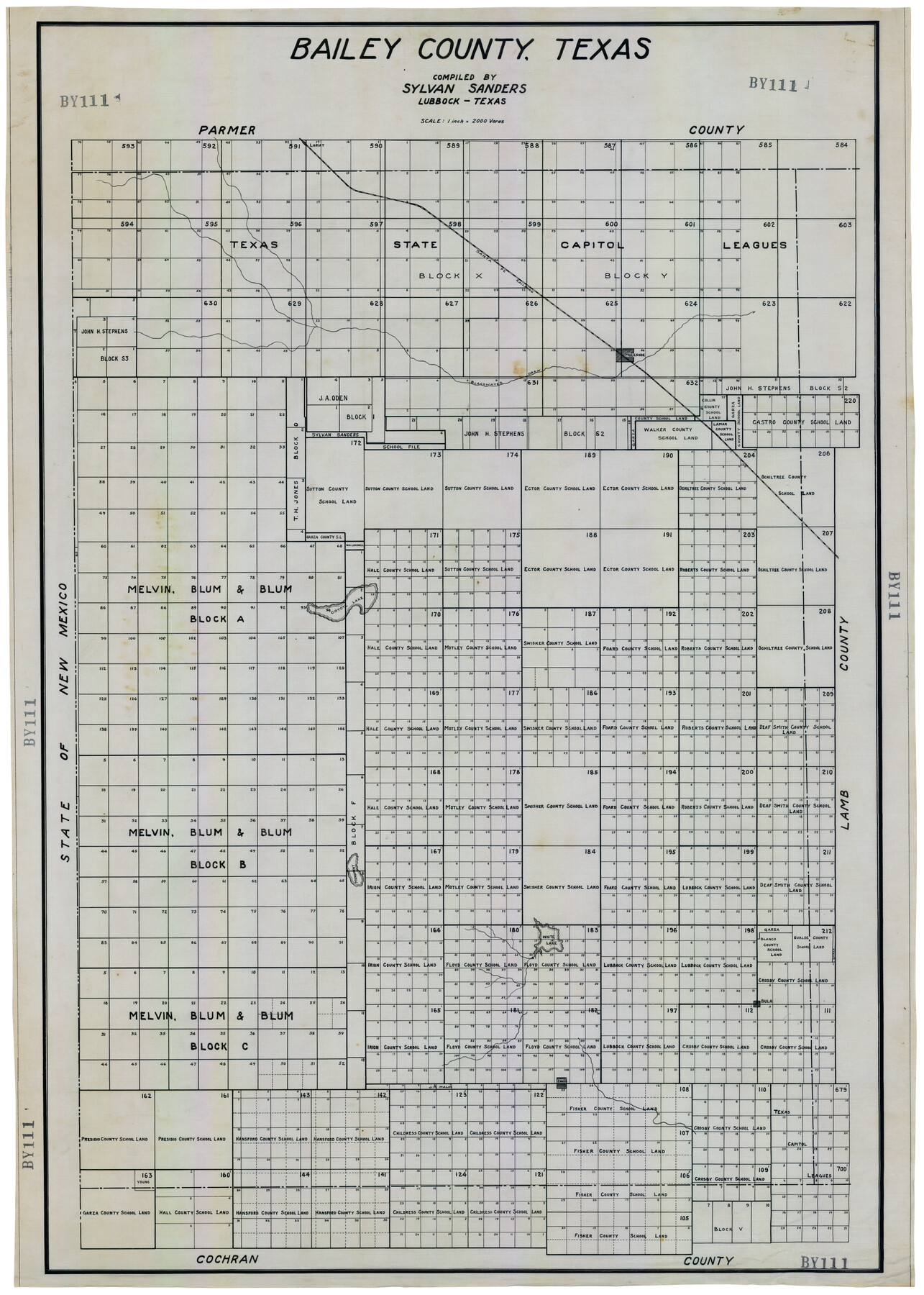 92528, Bailey County, Texas, Twichell Survey Records