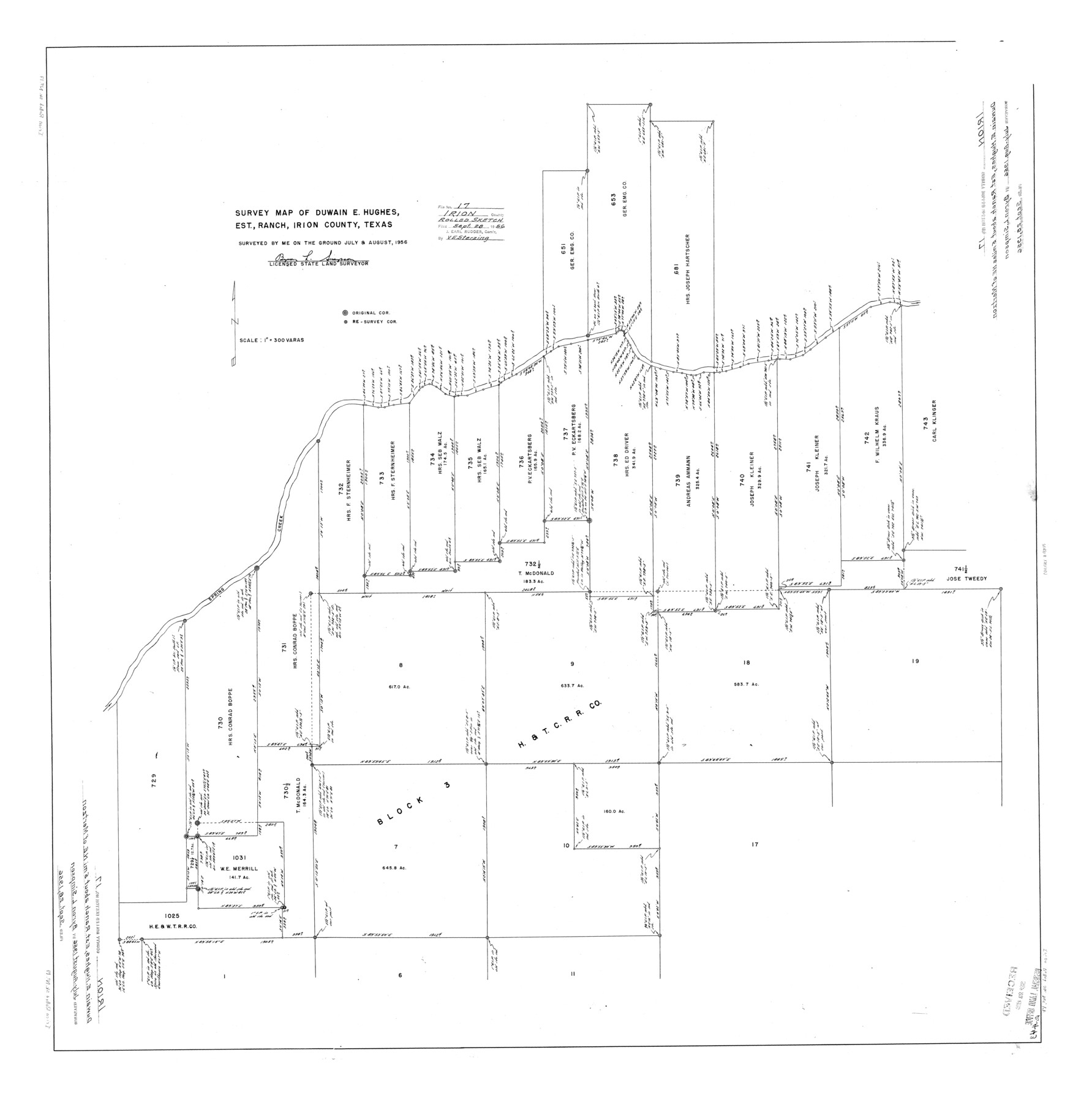 9255, Irion County Rolled Sketch 17, General Map Collection