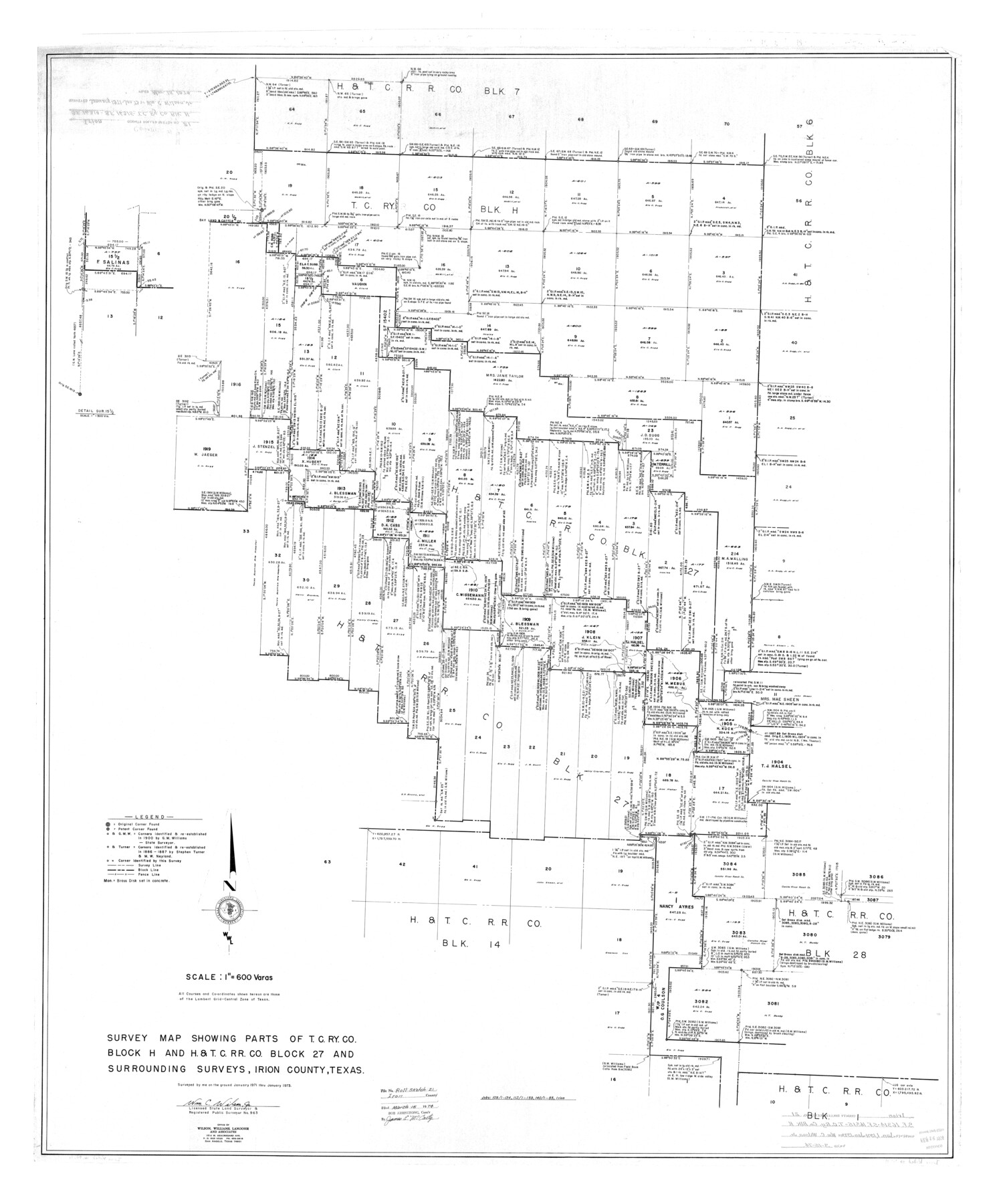 9256, Irion County Rolled Sketch 21, General Map Collection