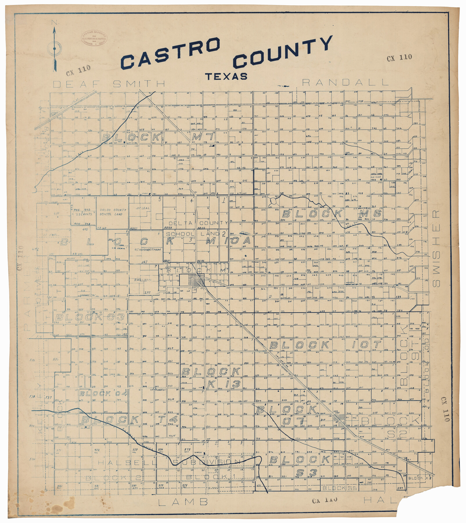 92573, Castro County, Twichell Survey Records