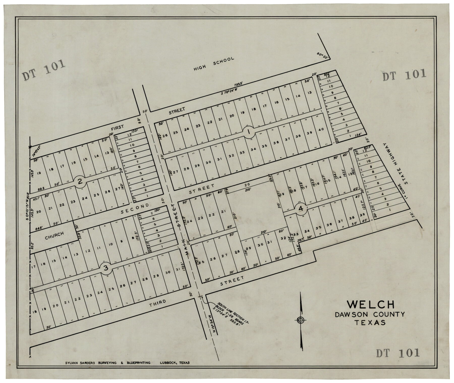 92592, Welch, Dawson County, Texas, Twichell Survey Records