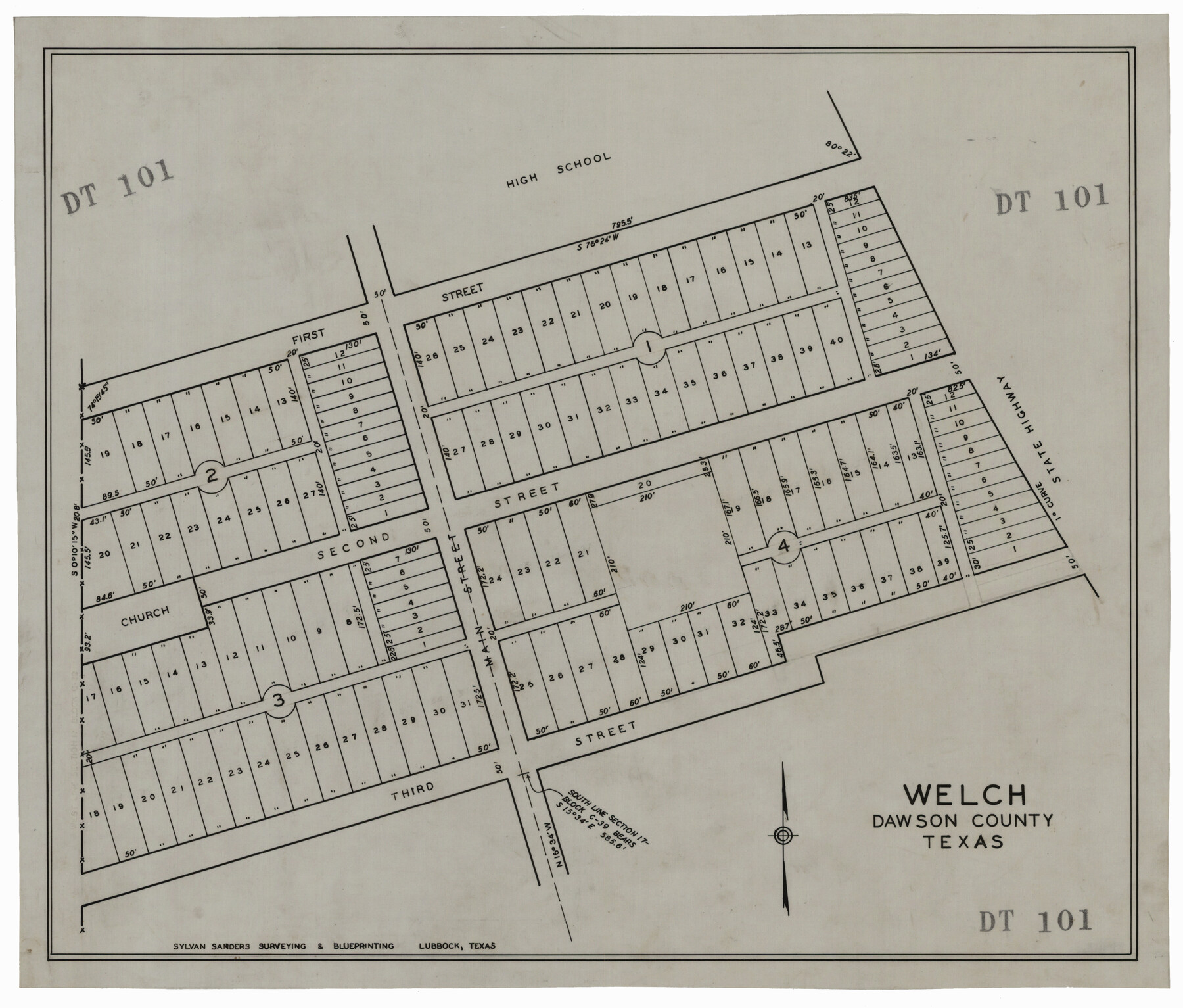 92592, Welch, Dawson County, Texas, Twichell Survey Records