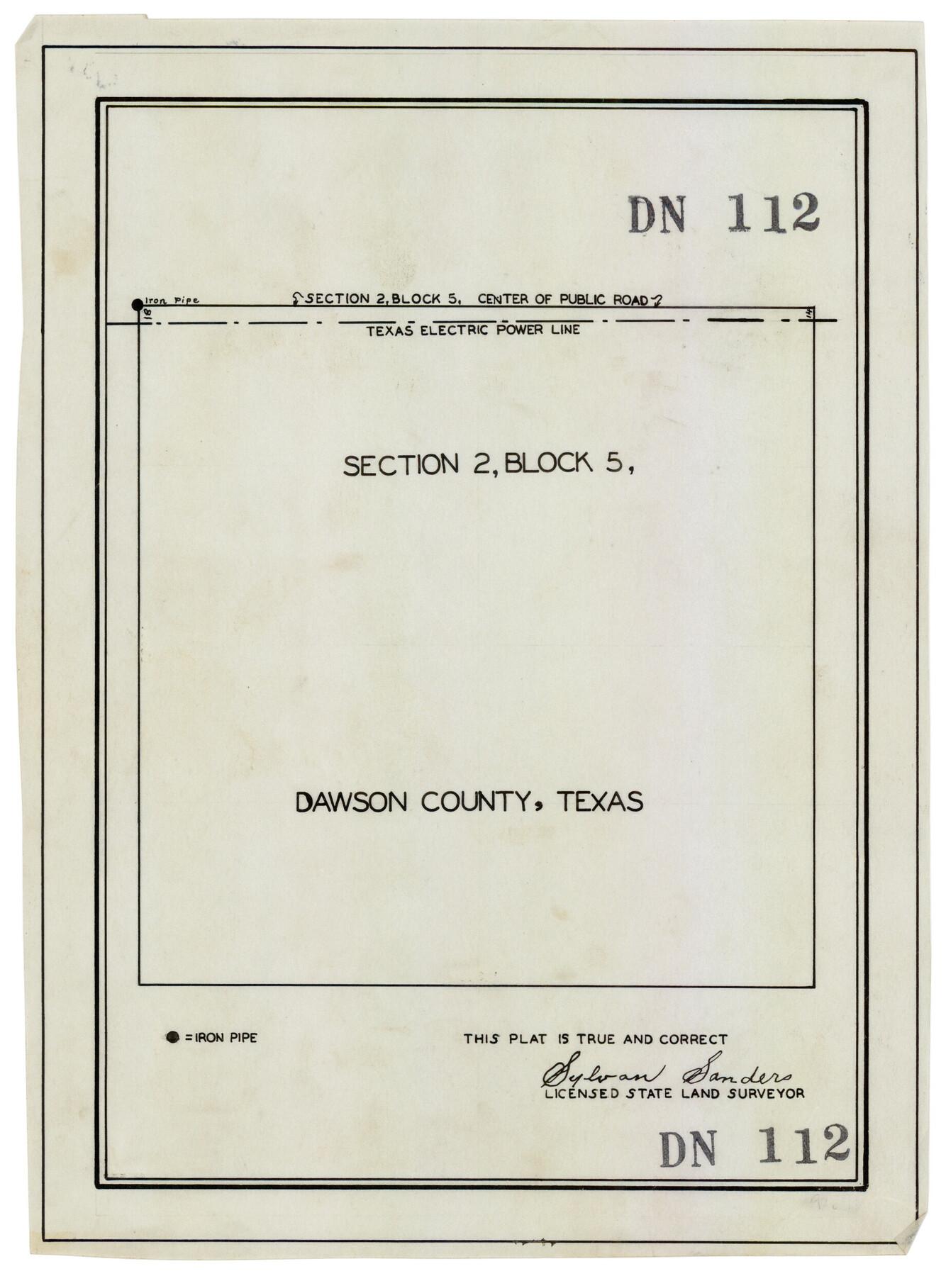 92617, [Section 2, Block 5, Dawson County, Texas], Twichell Survey Records