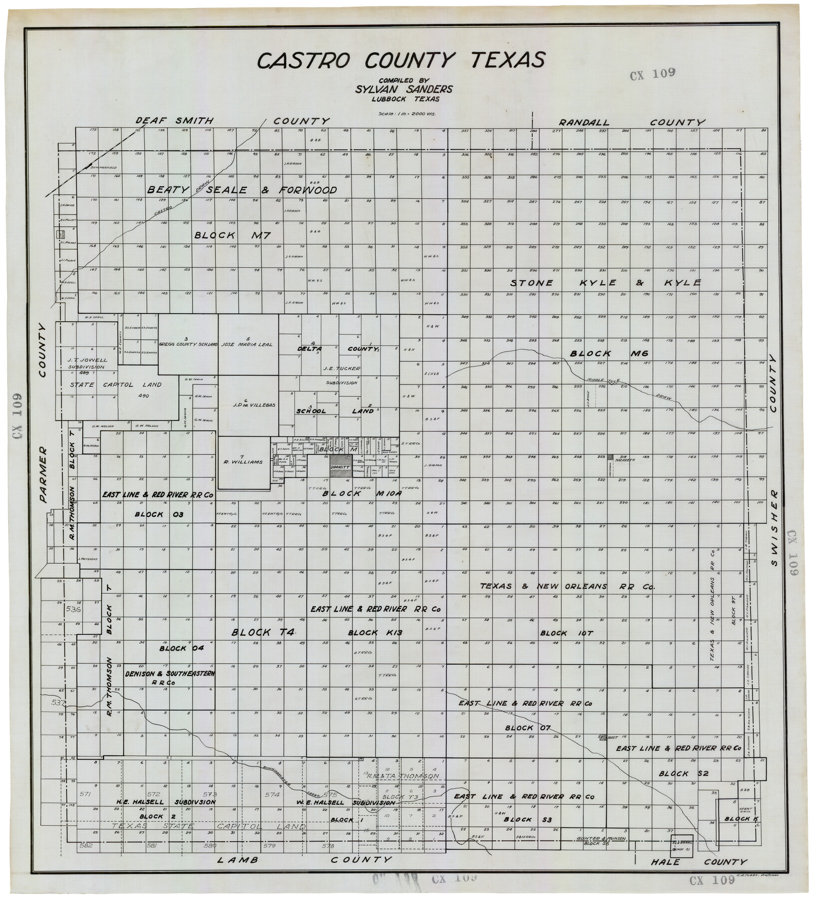 92618, Castro County Texas, Twichell Survey Records