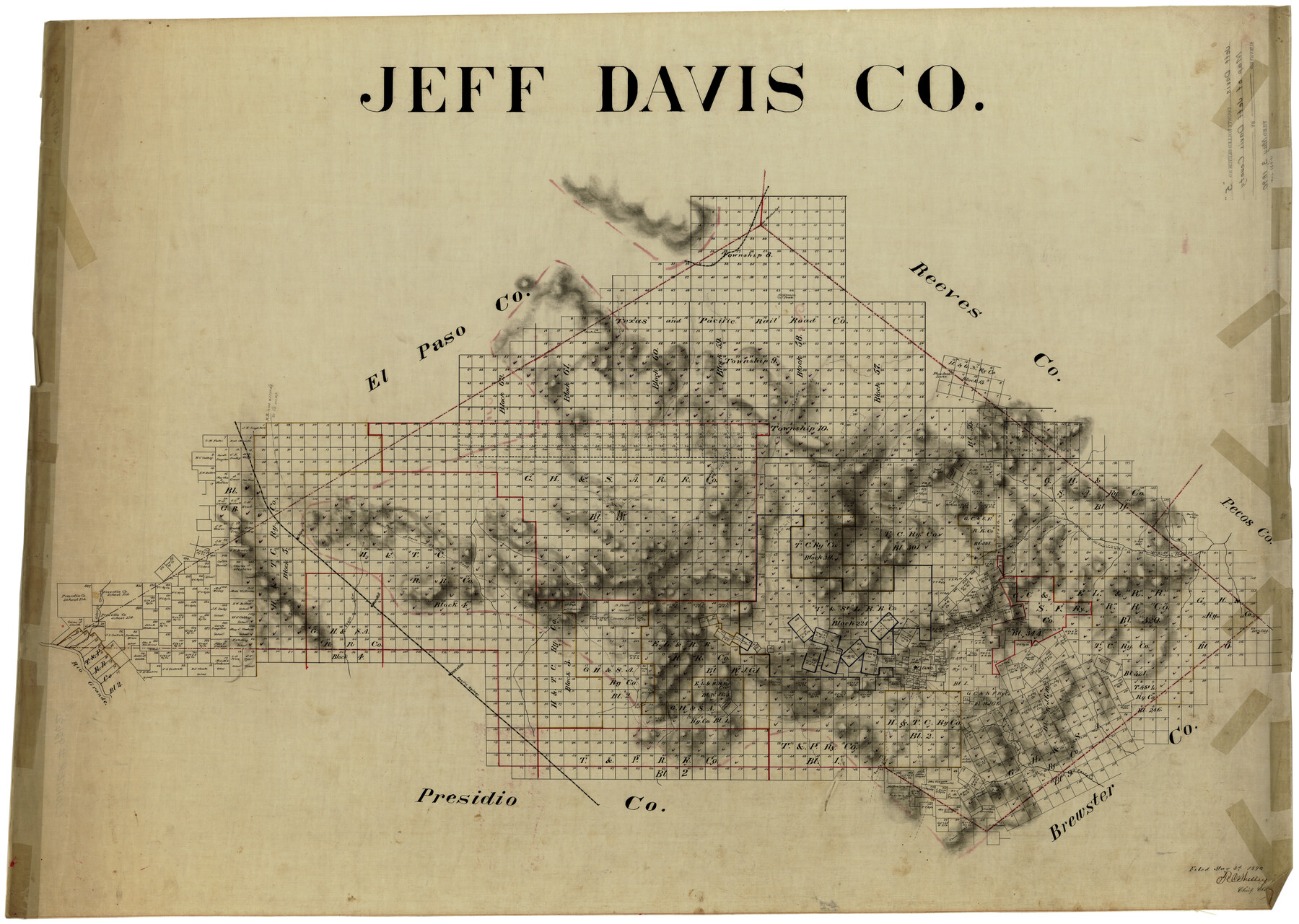 9262, Jeff Davis County Rolled Sketch 5, General Map Collection
